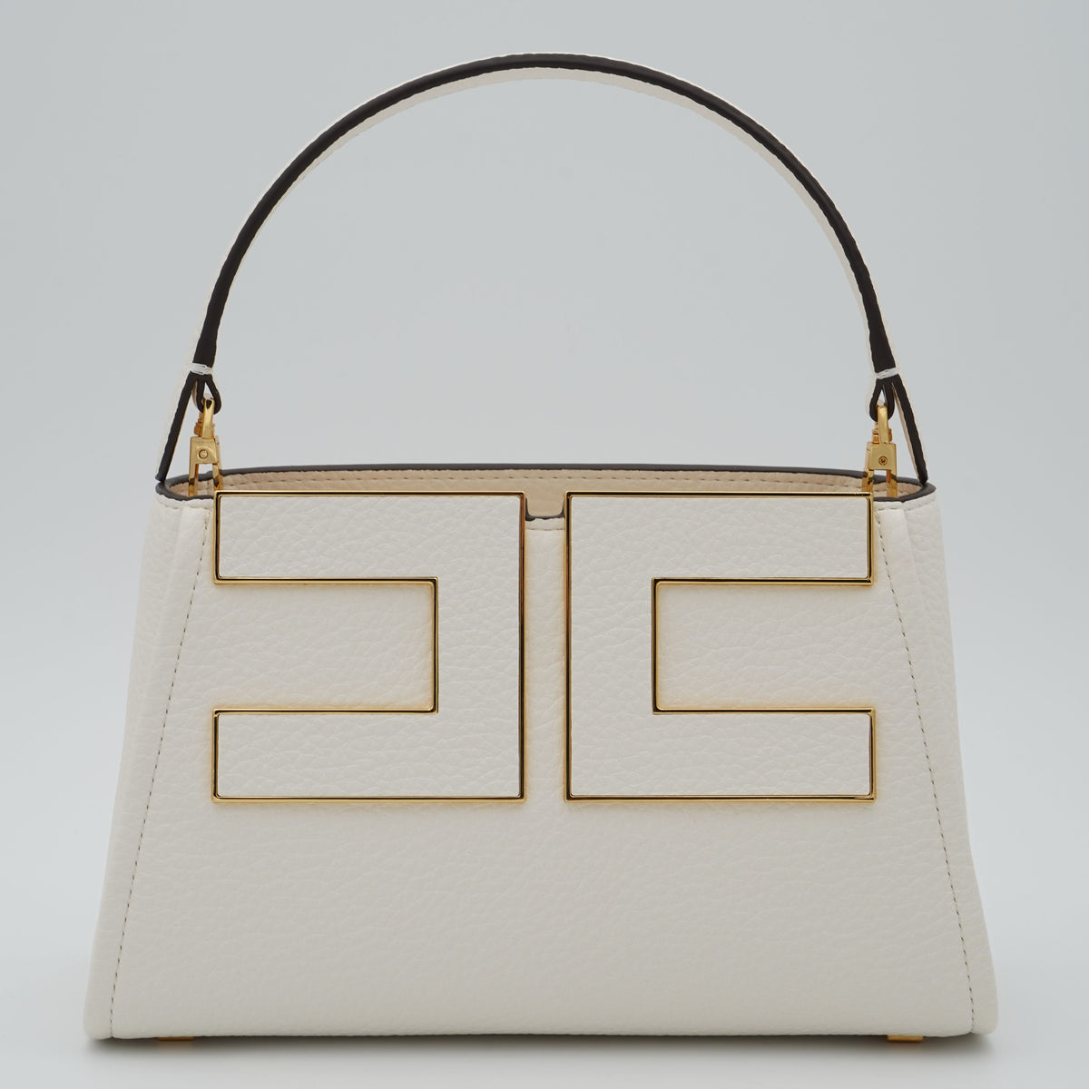 Borsa Elisabetta Franchi BS07A66E2 Burro con Logo Oro