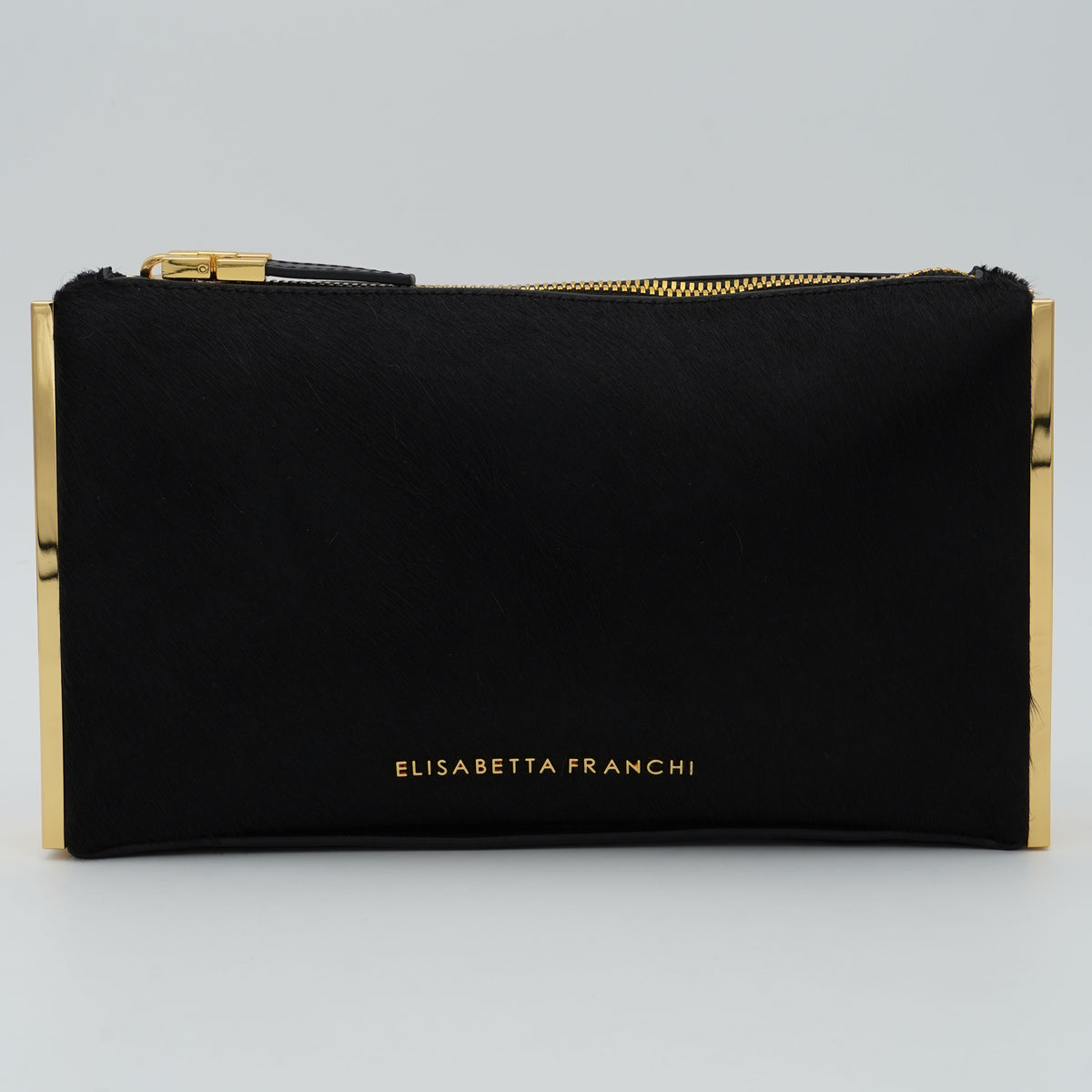 Pochette Elisabetta Franchi BS11A67E2 Nera con Dettagli Oro