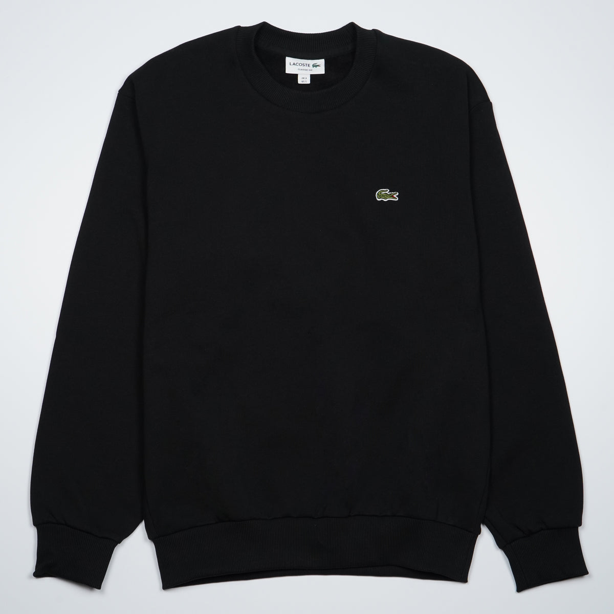 Felpa Lacoste SH8868-00-031 Noir Girocollo in Cotone Felpato Classic Fit