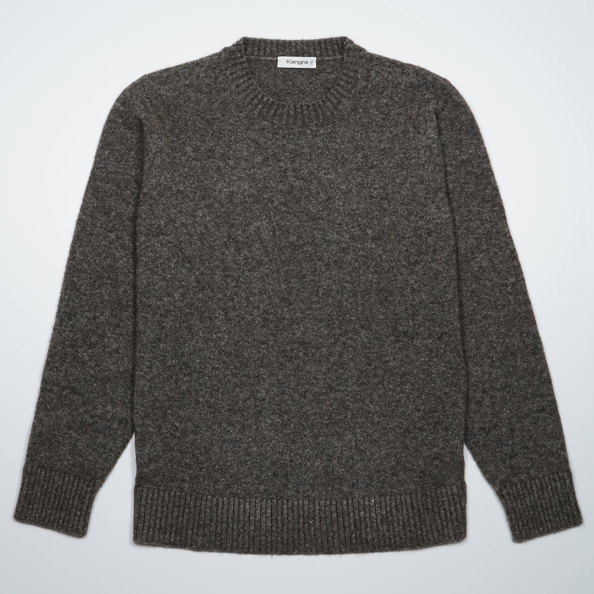 Maglione Girocollo Fantasia Kangra W7K4111-00970 Grigio Antracite Mélange
