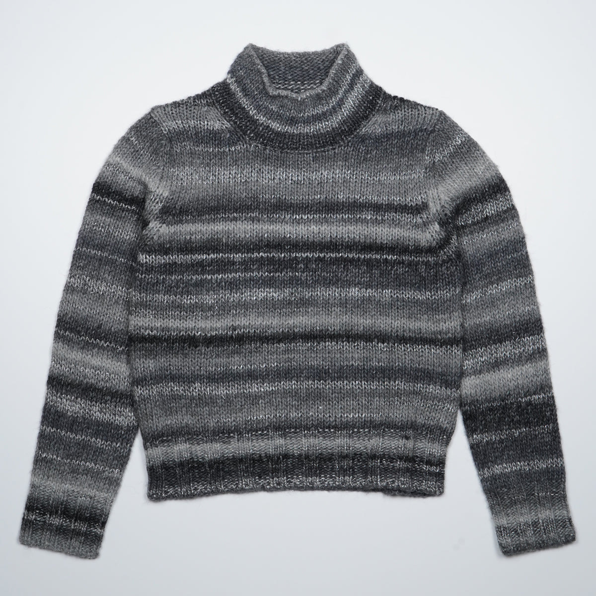 Maglione Lupetto Rasato Kangra 4800-00809 Multicolor Grigio e Antracite con Dettagli Luminosi