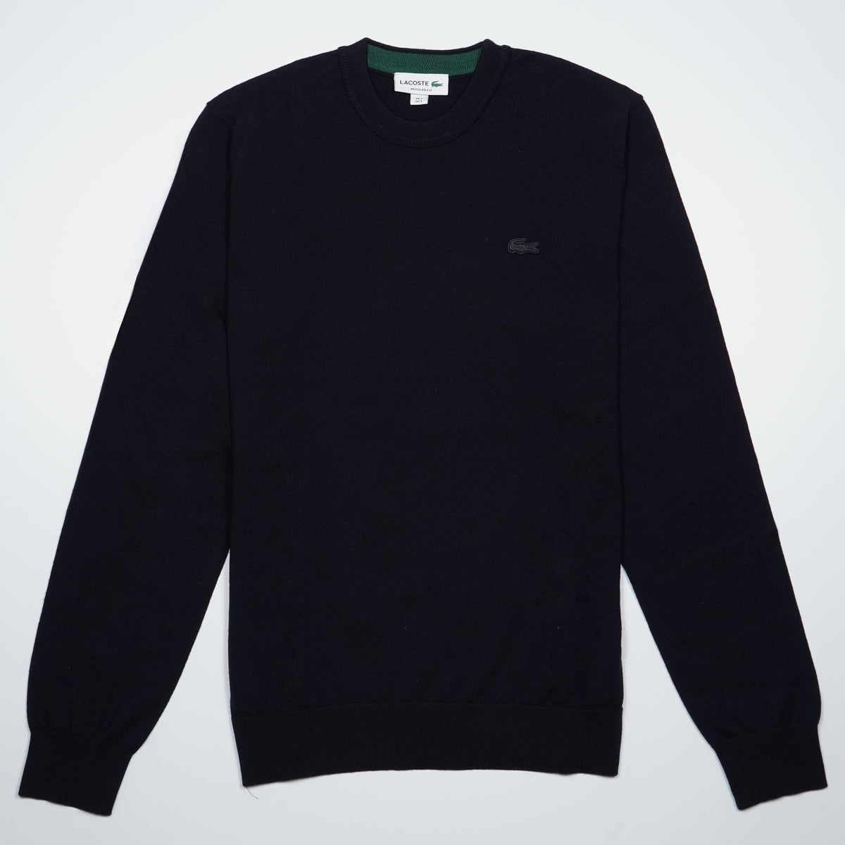 Maglione Lacoste AH1969-00-166 Bleu Marine Girocollo in Lana Merino Regular Fit