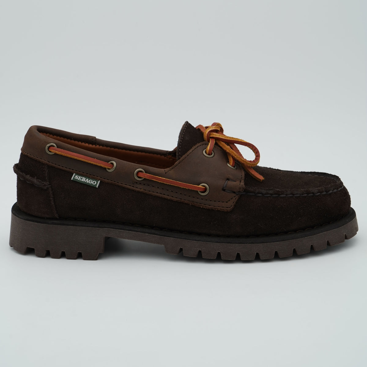 Mocassino Sebago Guardian 75121XW-AIJ Moka Dk Brown in Pelle Scamosciata Marrone Scuro
