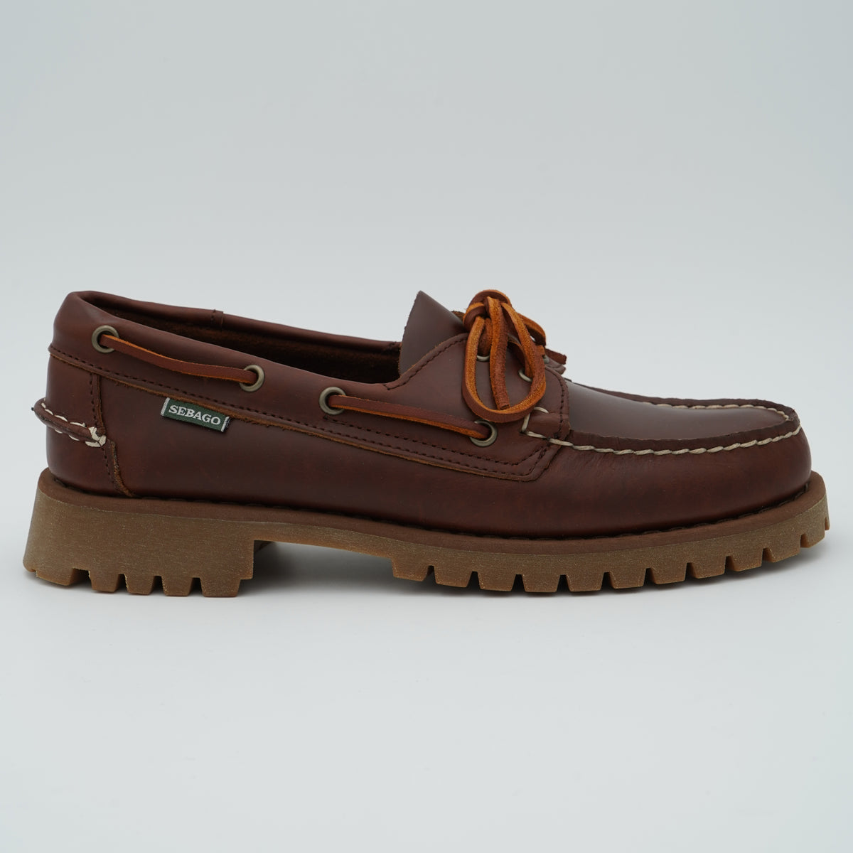 Mocassino Sebago Ranger Waxy 7001HU0-925 Brown Gum in Pelle Cerata