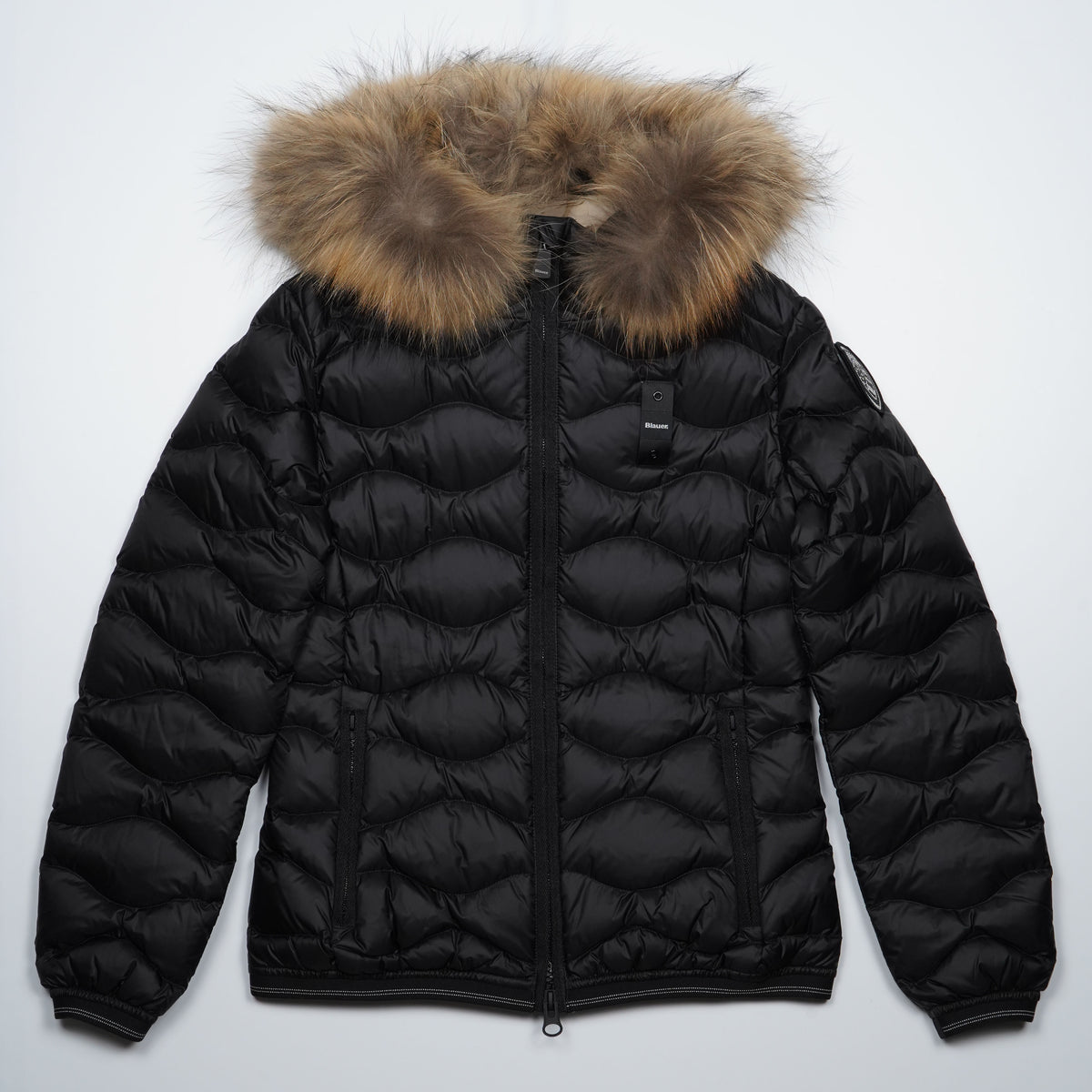 Piumino Blauer Aldie 26WBLDC03034 999EI Nero con Imbottitura in Piuma