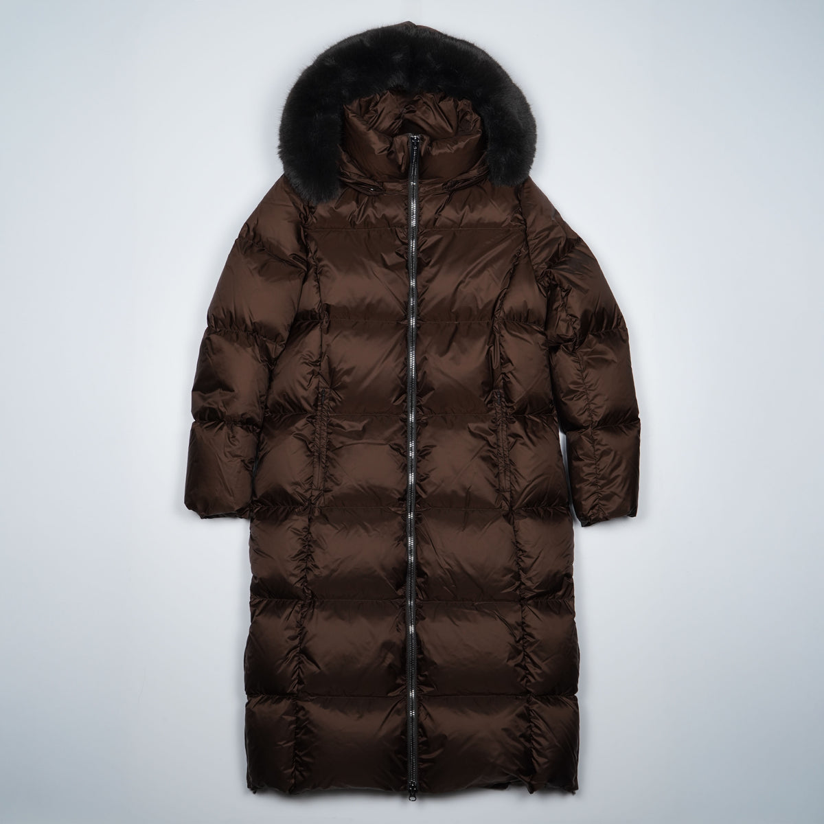 Piumino Lungo Colmar 2202E 790 Marrone Cioccolato