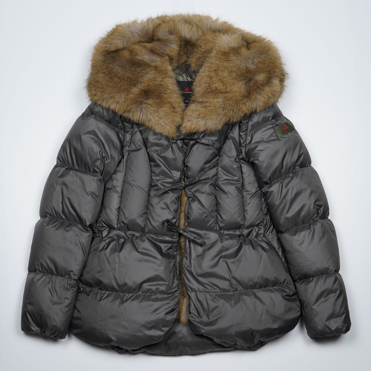 Piumino Peuterey Vertis Ecofur 5748 689 Grigio Antracite