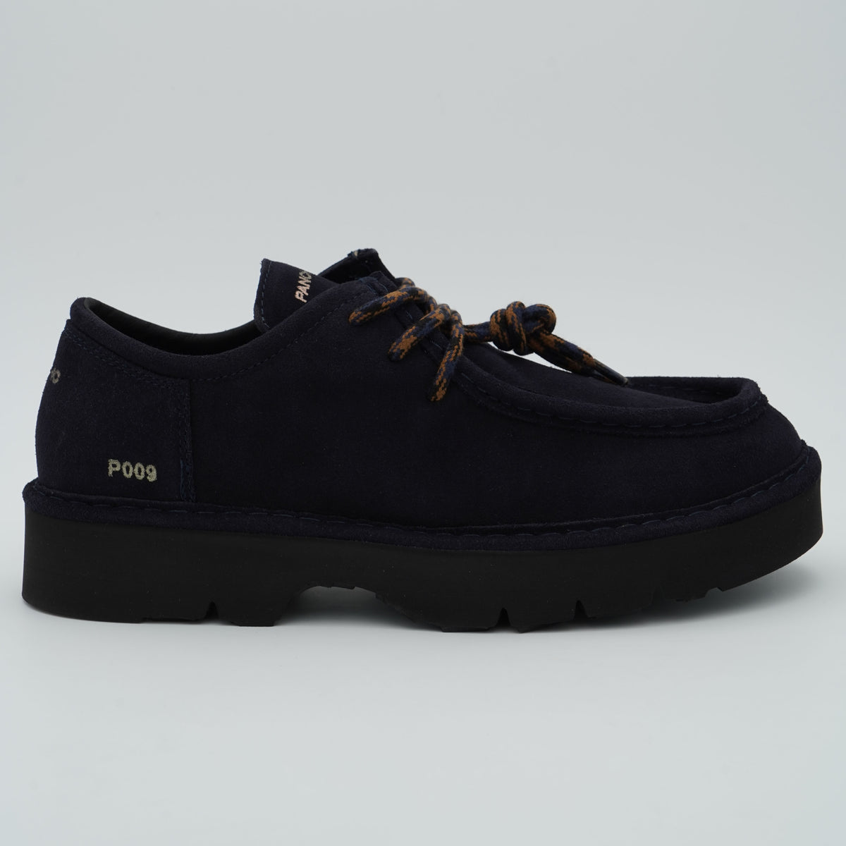 Scarpa Panchic Dune P009M014 T025 Space Blu in Camoscio con Lacci Tricolore e Suola Carrarmato in EVA