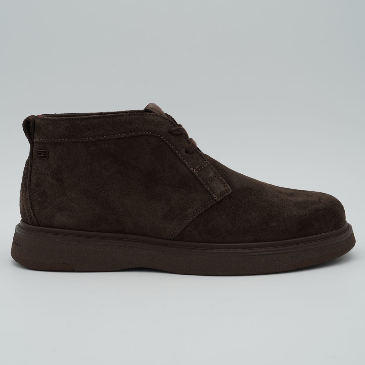 Polacchino Tommy Hilfiger Comfort Suede Chukka FM0FM06074 GT6 Marrone Scuro in Pelle Scamosciata con Suola EVA