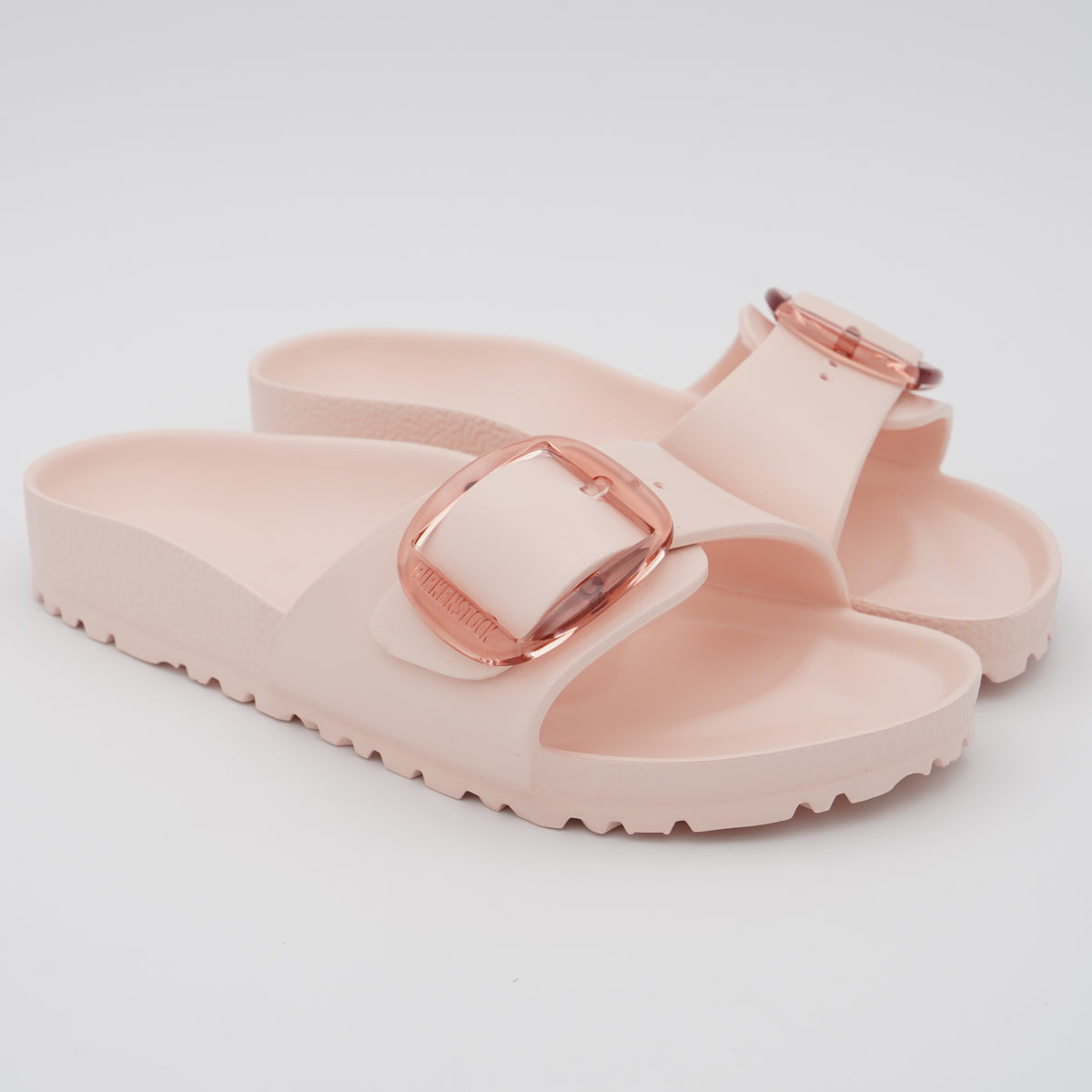 Sandalo Birkenstock Madrid Big Buckle EVA 1029632 Light Rose con Maxi Fibbia Traslucida