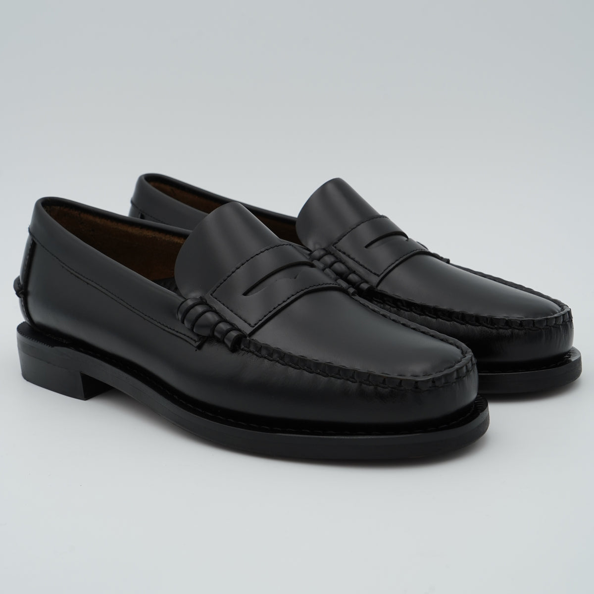Mocassino Sebago Classic Dan 7000300-902 Black in Pelle Nera