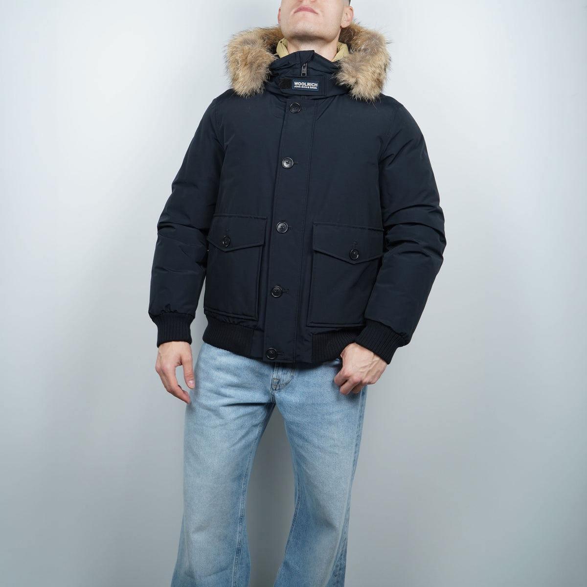 Bomber Woolrich Polar Melton Blue