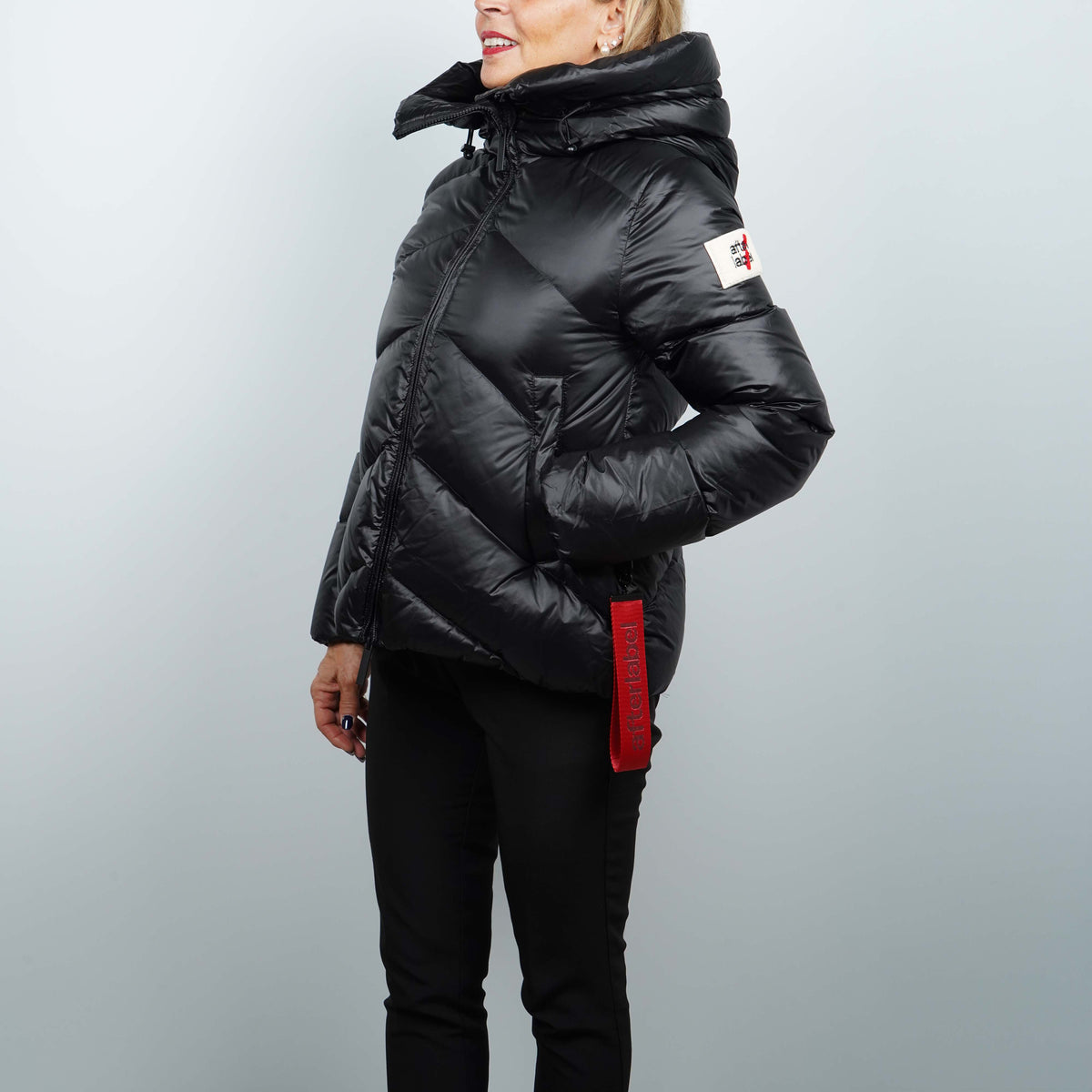 Piumino Corto After Label Helsinki N051 999 Nero Oversize