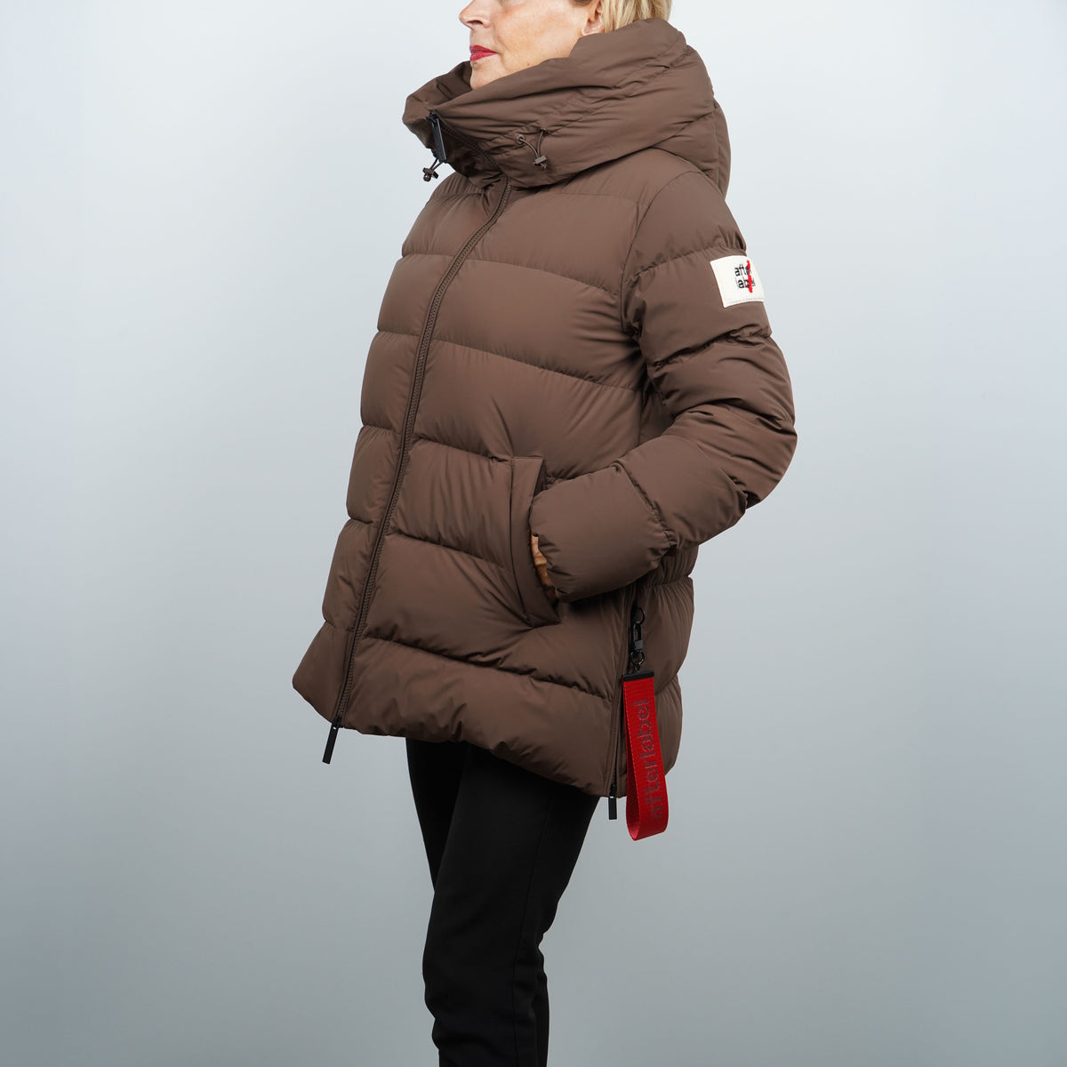 Piumino After Label Levi N7864 290 Marrone Oversize