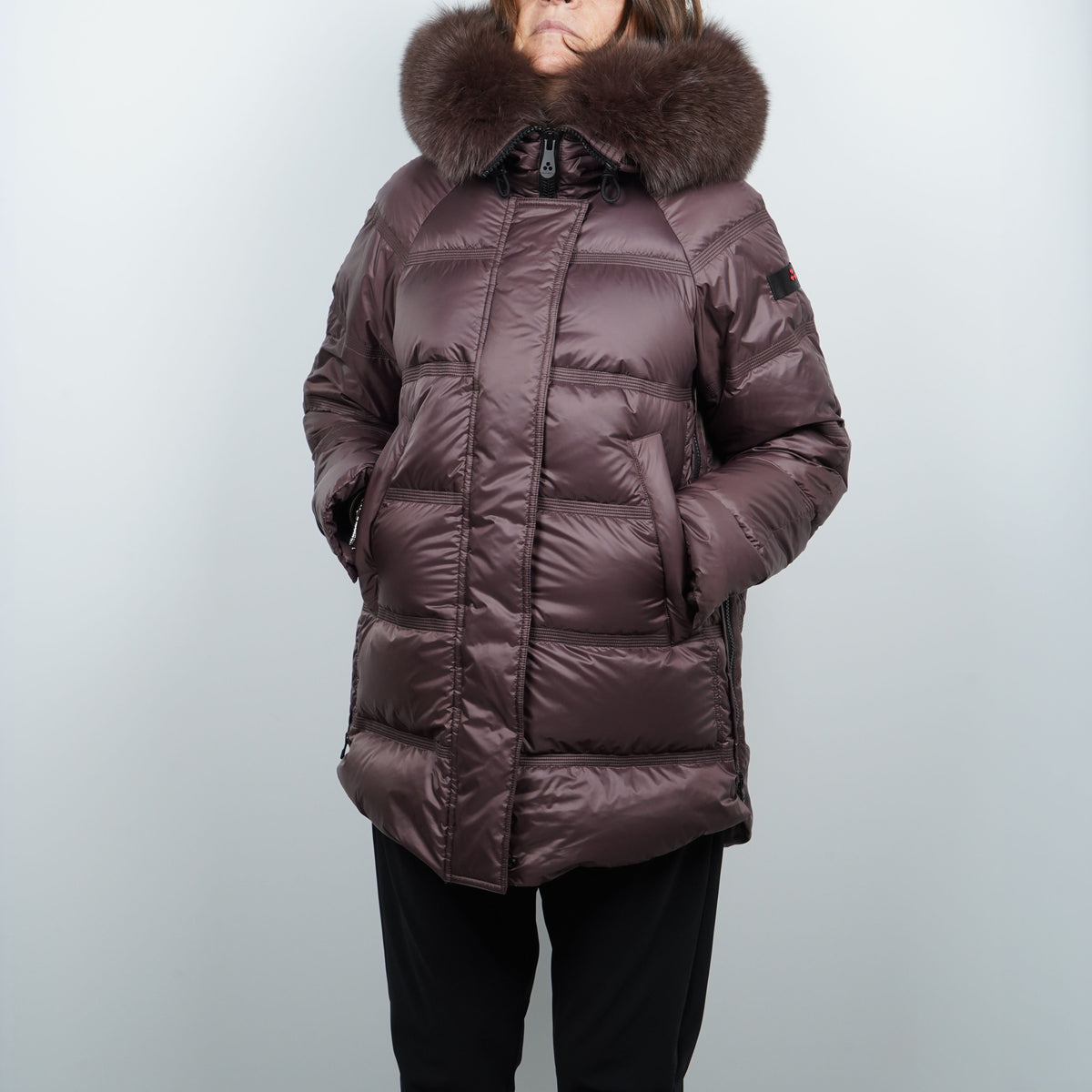 Piumino Peuterey Takan Fur 5439 194 Marrone Cioccolato
