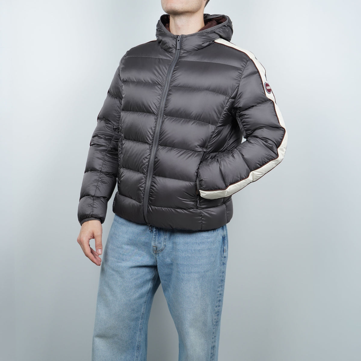 Piumino Colmar Originals Heritage 1222 378 Grigio Street con Imbottitura in Piuma
