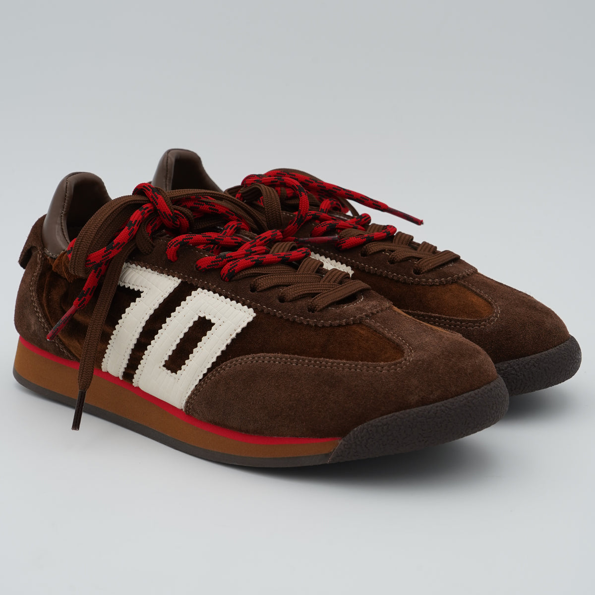 Sneakers Back 70 Rocket Velvet Brown Butter 70 Marrone con Dettagli Rossi