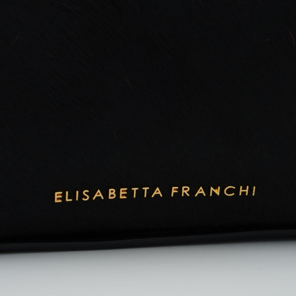 Pochette Elisabetta Franchi BS11A67E2 Nera con Dettagli Oro