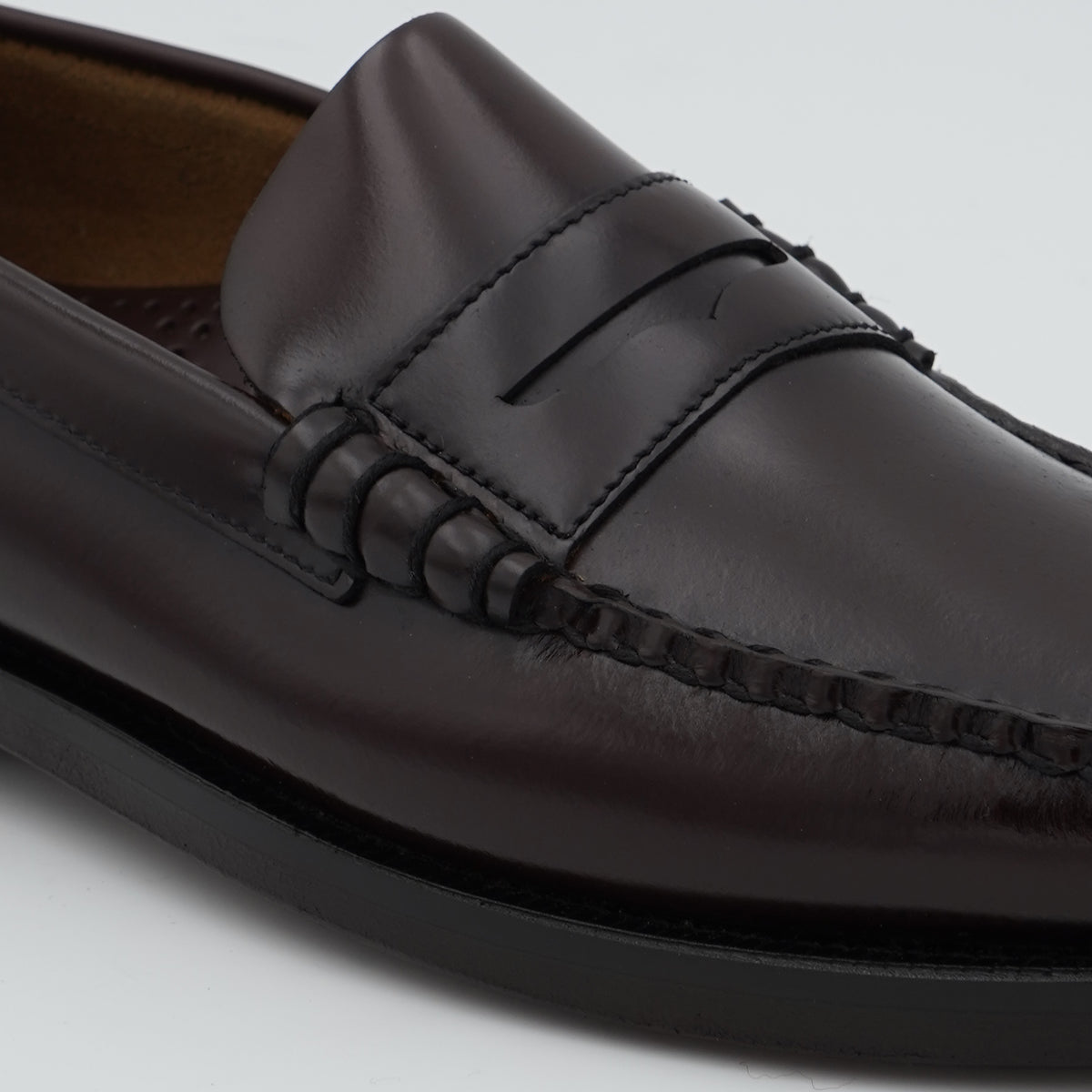 Mocassino Sebago Classic Dan 7000300-903 Brown Burgundy in Pelle Bordeaux