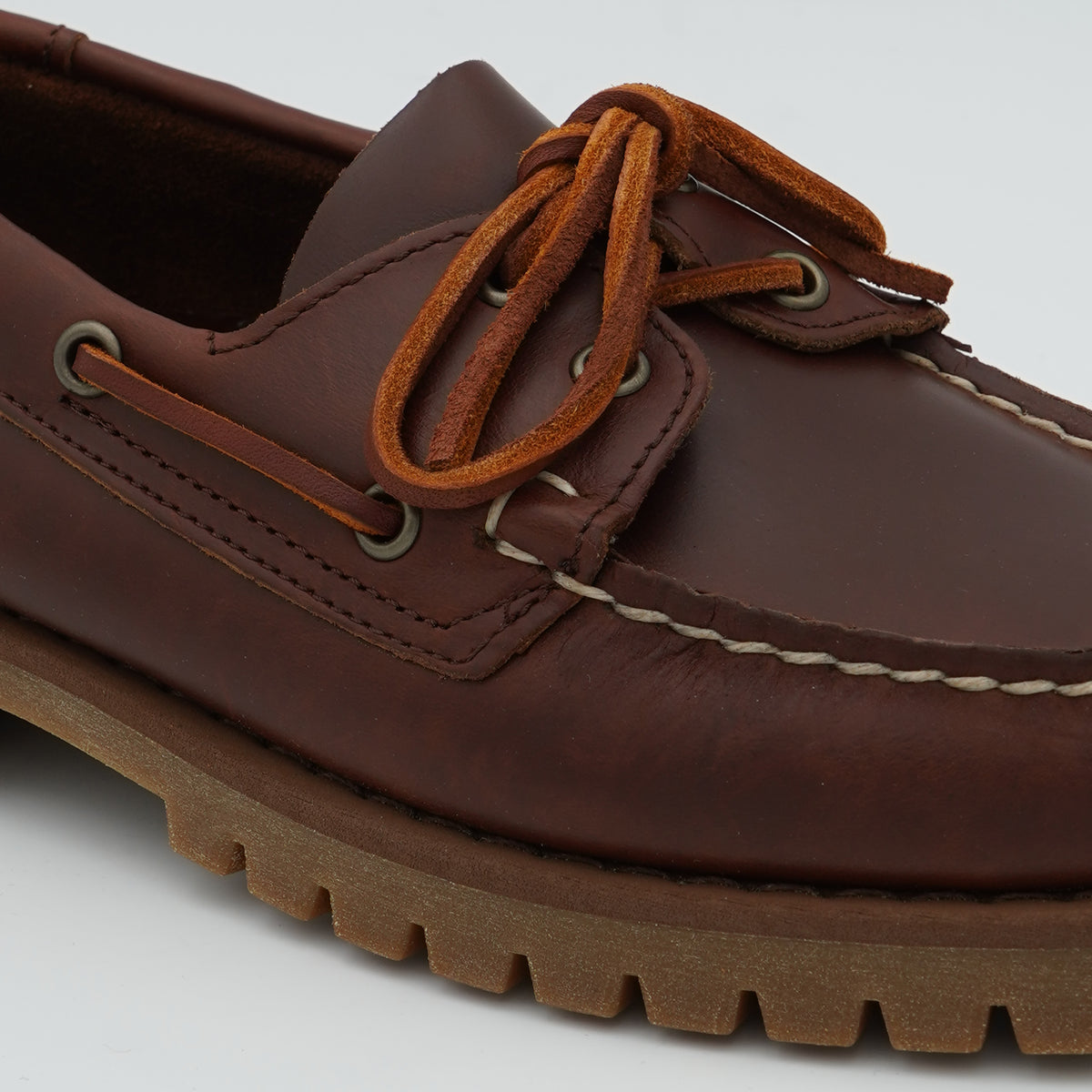Mocassino Sebago Ranger Waxy 7001HU0-925 Brown Gum in Pelle Cerata