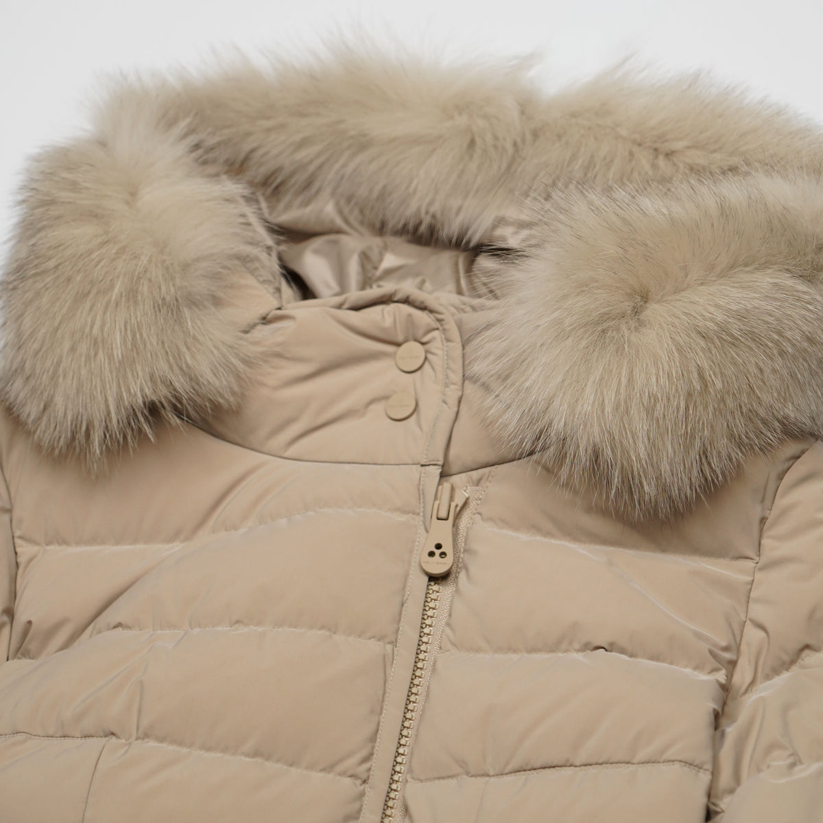 Piumino Lungo Peuterey Seriola Fur 5458 852 Beige