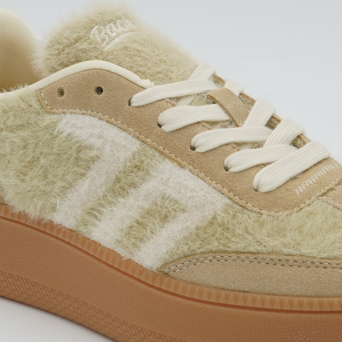 Sneakers Back 70 M005 Mohair Crema Butter con Suola Platform