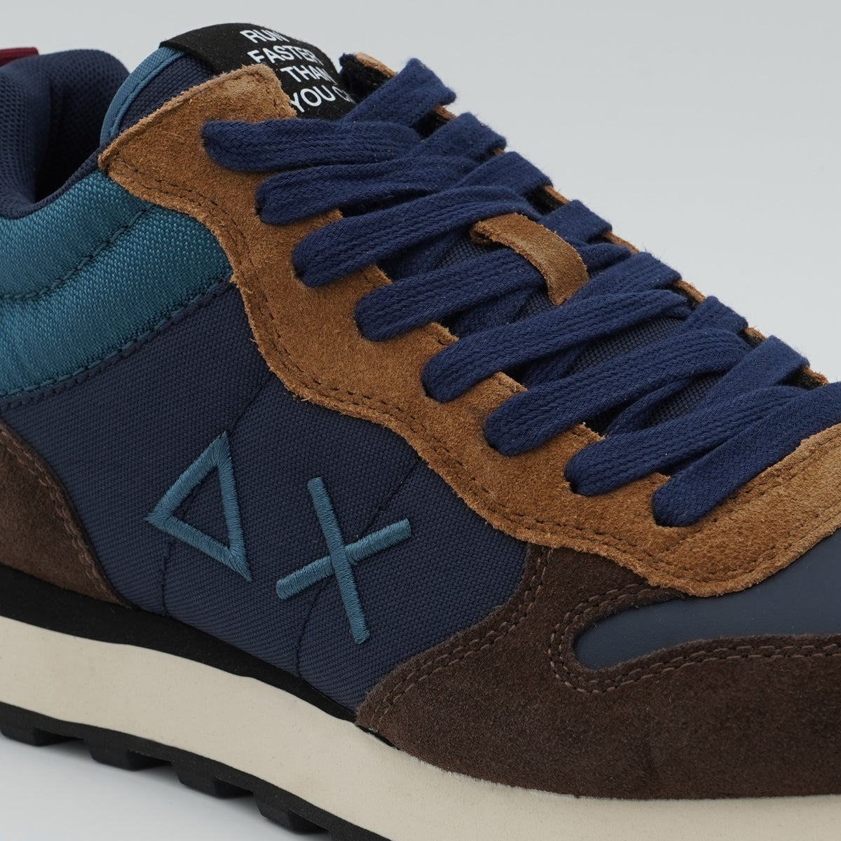 Sneakers SUN68 Tom 2.0 Mid Z46118 07 Navy Blue in Nylon e Suede con Suola EVA e Battistrada in Gomma