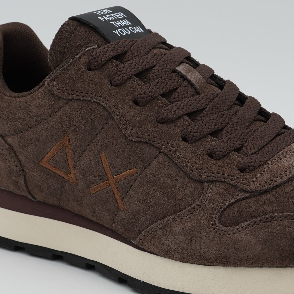 Sneakers SUN68 Tom Suede Z46106 08 Marrone in Camoscio con Logo Ricamato e Suola EVA