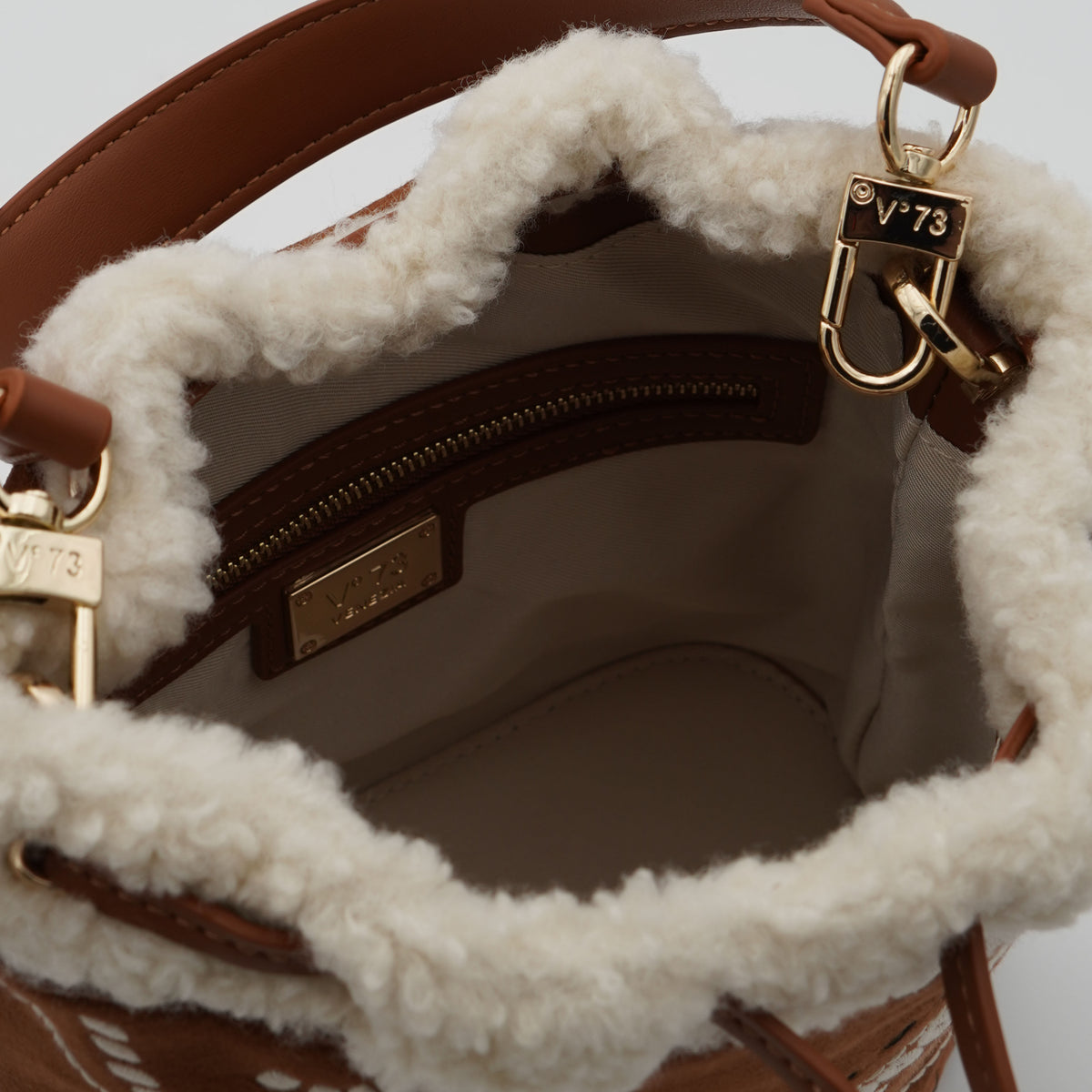 Borsa V°73 Morganite BSA4J05 Cannella Multi Secchiello