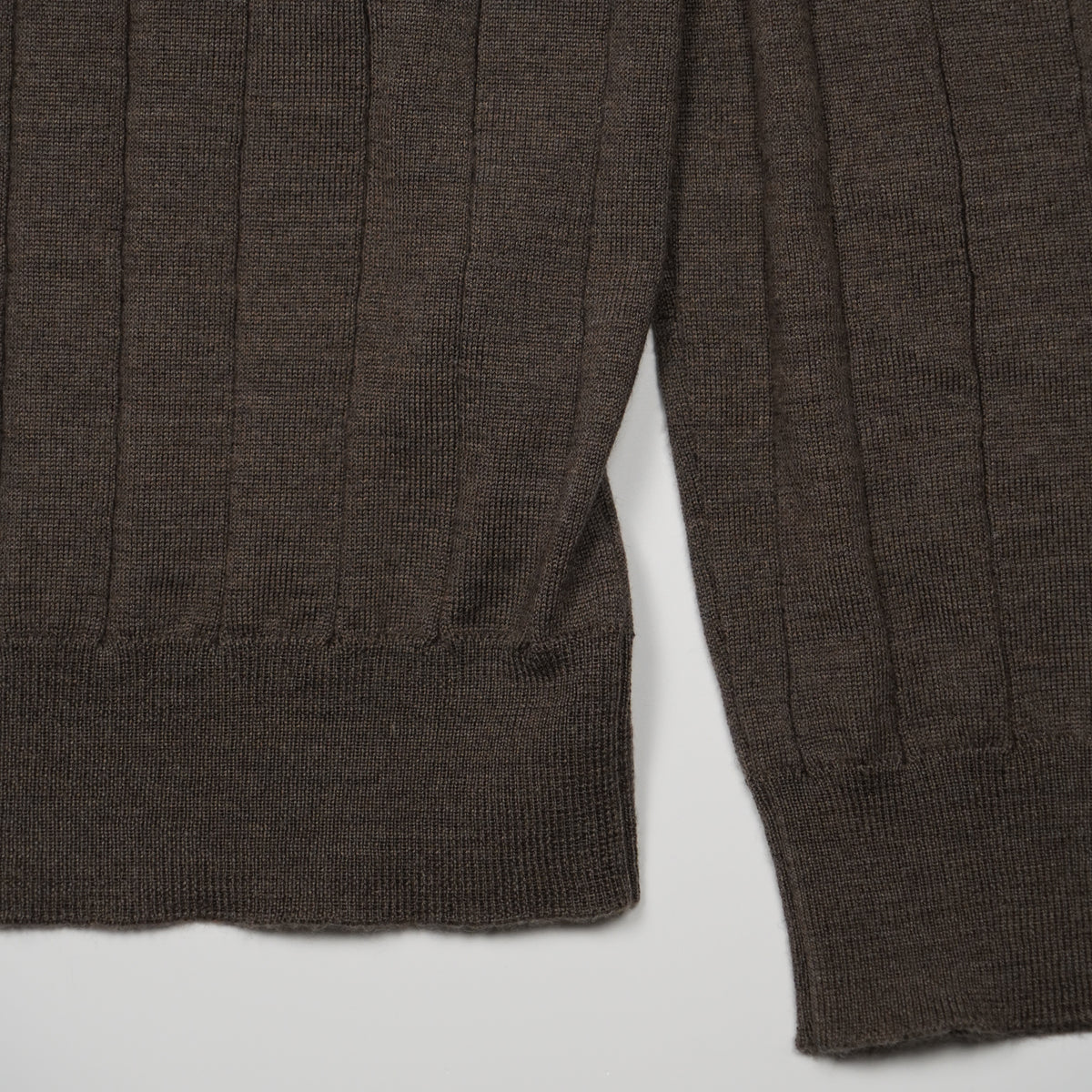 Maglione Dolcevita a Coste Kangra W7K4006BIS-00042 Grigio Tortora Scuro