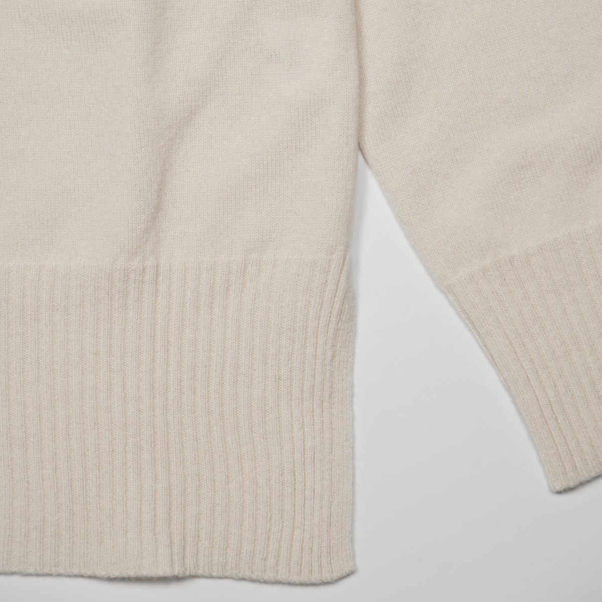 Maglione Lupetto Raglan Kangra 4520-00438 Bianco Panna in Lana e Cashmere