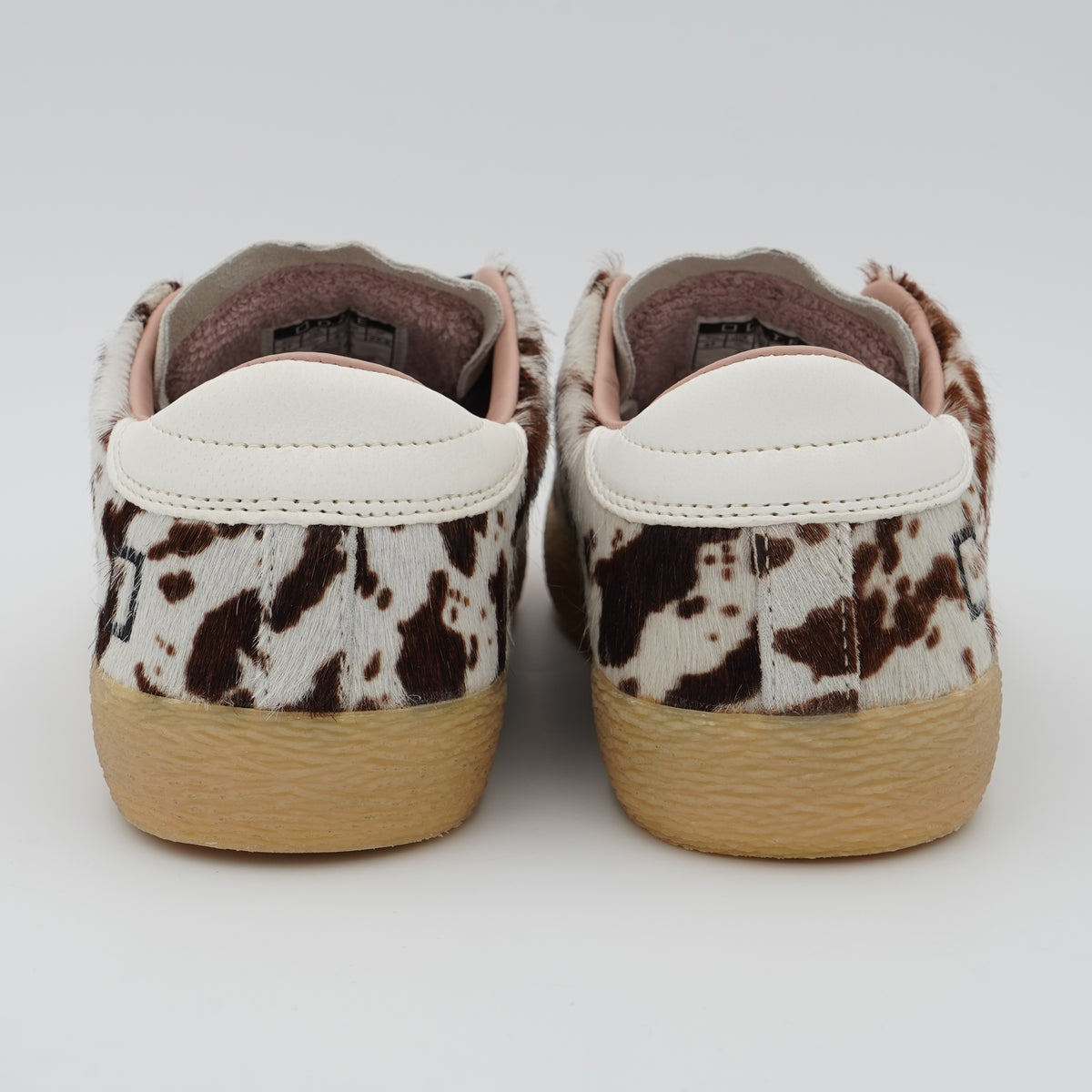 Sneakers D.A.T.E. Hill Low Pony W451HLPNCW Cow in Cavallino Effetto Muccato