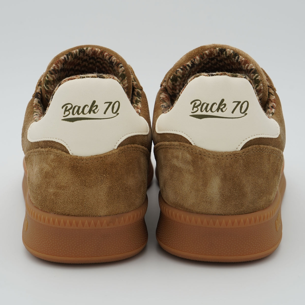 Sneakers Back 70 Double 108028 Suede Camel Butter in Camoscio