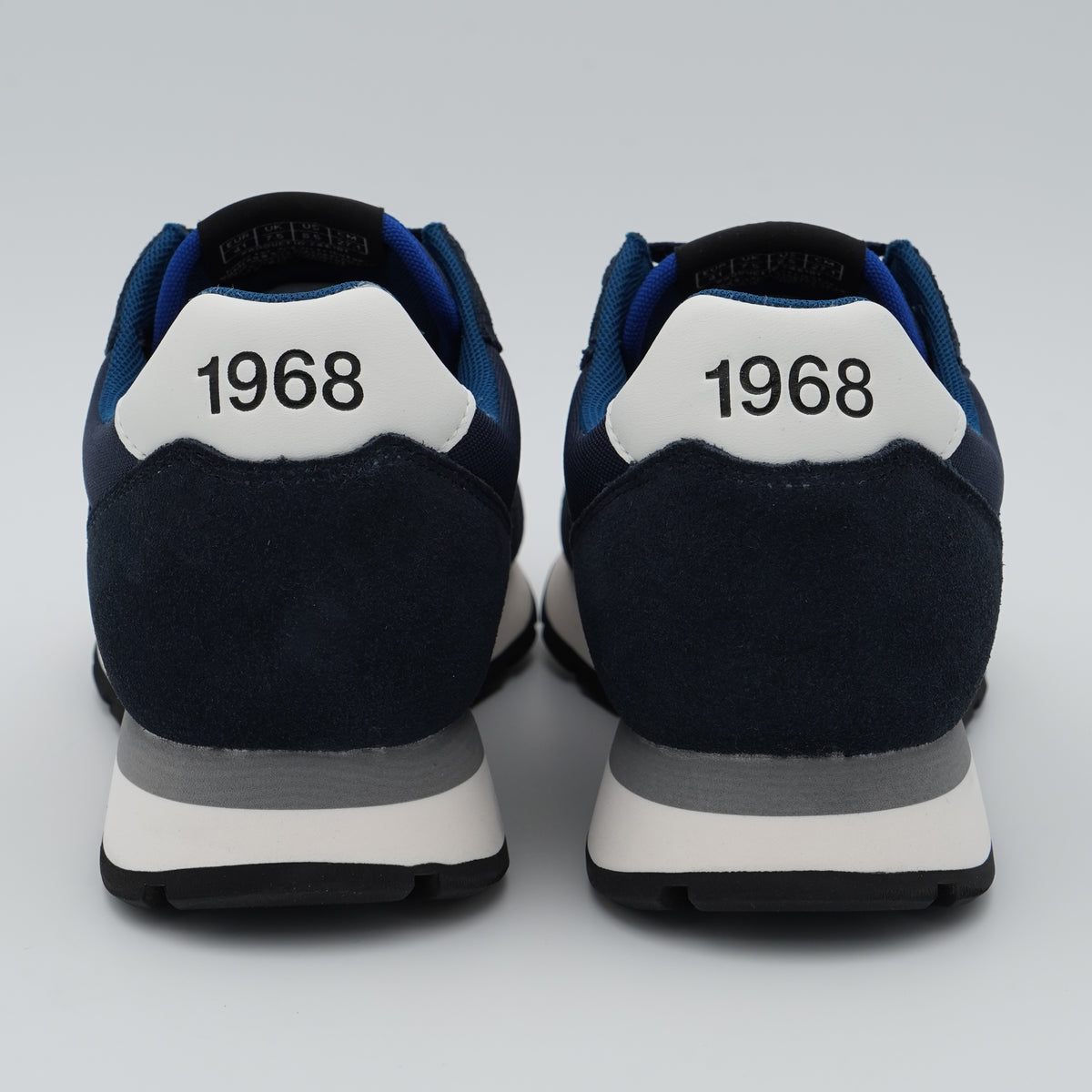 Sneakers SUN68 Tom Solid Z46101 07 Navy Blue in Nylon e Suede con Logo Ricamato e Suola EVA