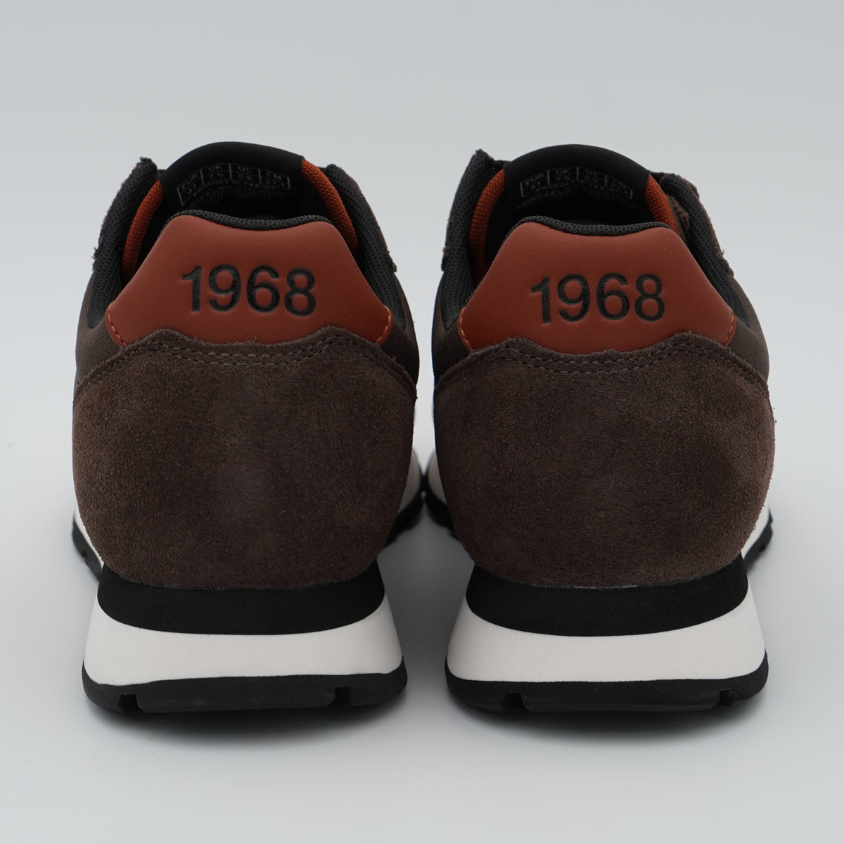 Sneakers SUN68 Tom Solid Z46101 08 Marrone in Nylon e Suede con Logo Ricamato e Suola EVA
