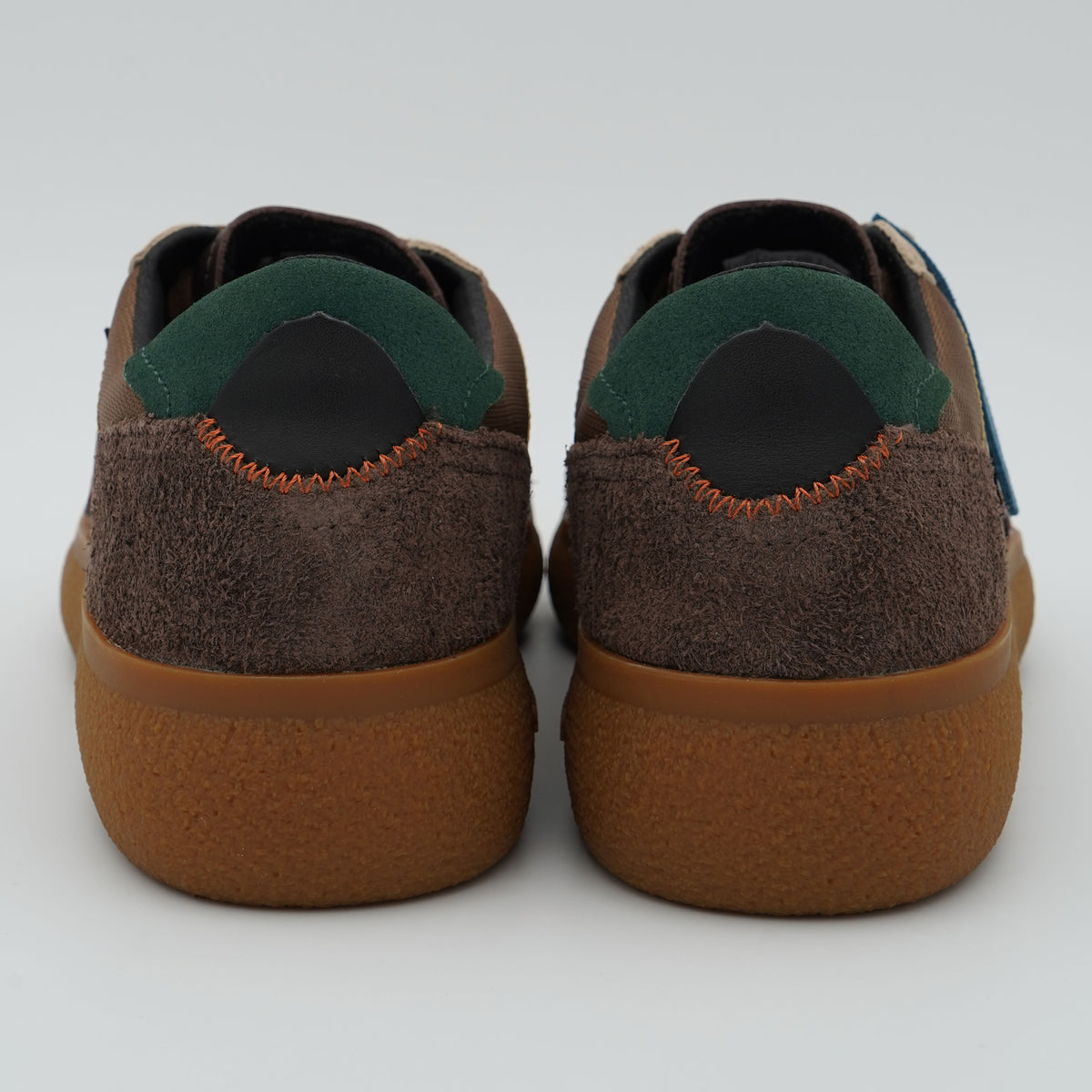 Sneakers SUN68 Luis Nylon Z46157 93 Volpe Marrone in Nylon, Suede ed Ecopelle con Suola Gum
