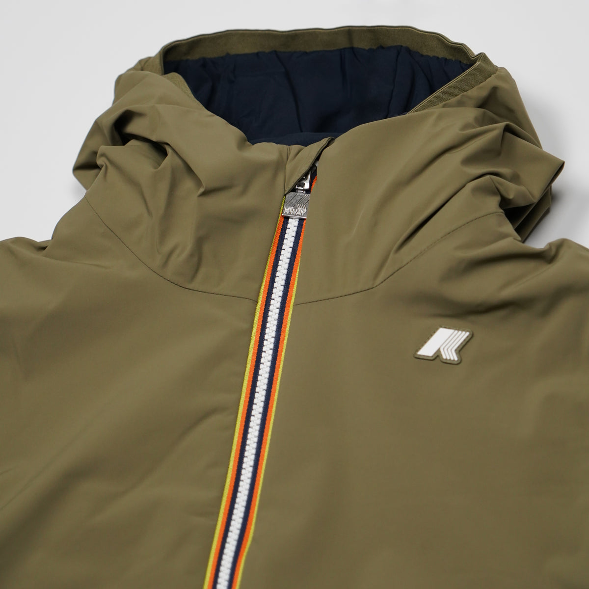Giubbotto Lungo Kway Jacob ST Warm Double k6128ww D07 Verde Militare e Blu Navy
