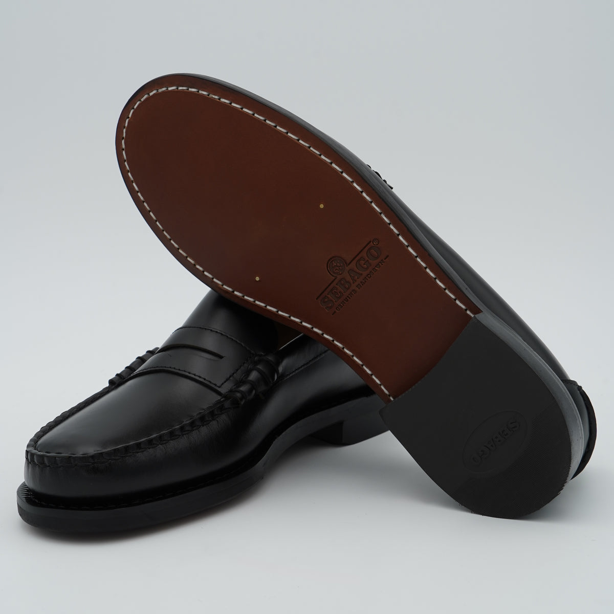 Mocassino Sebago Classic Dan 7000300-902 Black in Pelle Nera
