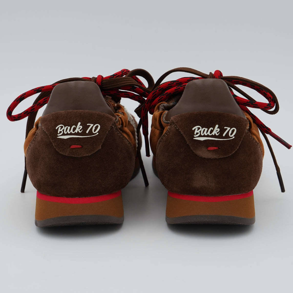 Sneakers Back 70 Rocket Velvet Brown Butter 70 Marrone con Dettagli Rossi