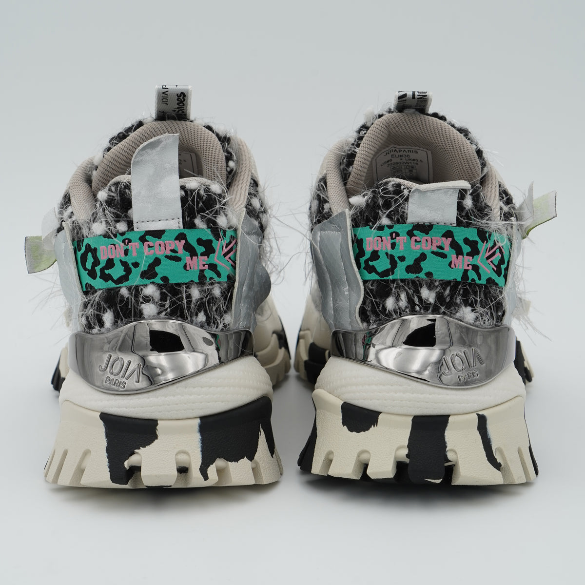 Sneakers Joia Paris 202602W116 Label Black White con Suola Chunky