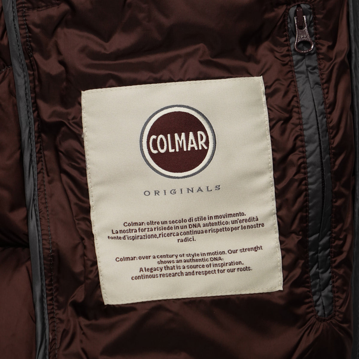 Piumino Colmar Originals Heritage 1222 378 Grigio Street con Imbottitura in Piuma