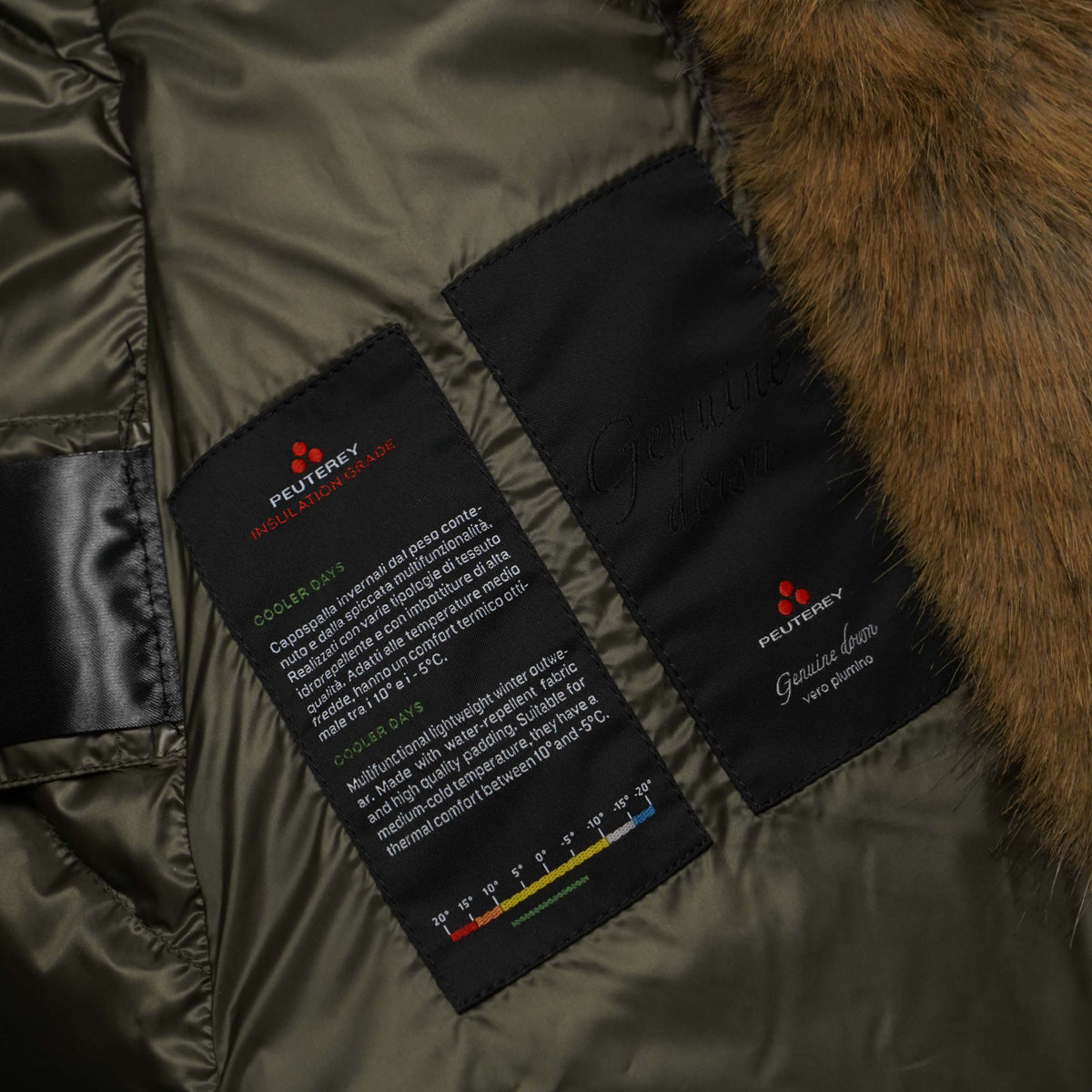 Piumino Peuterey Vertis Ecofur 5748 689 Grigio Antracite