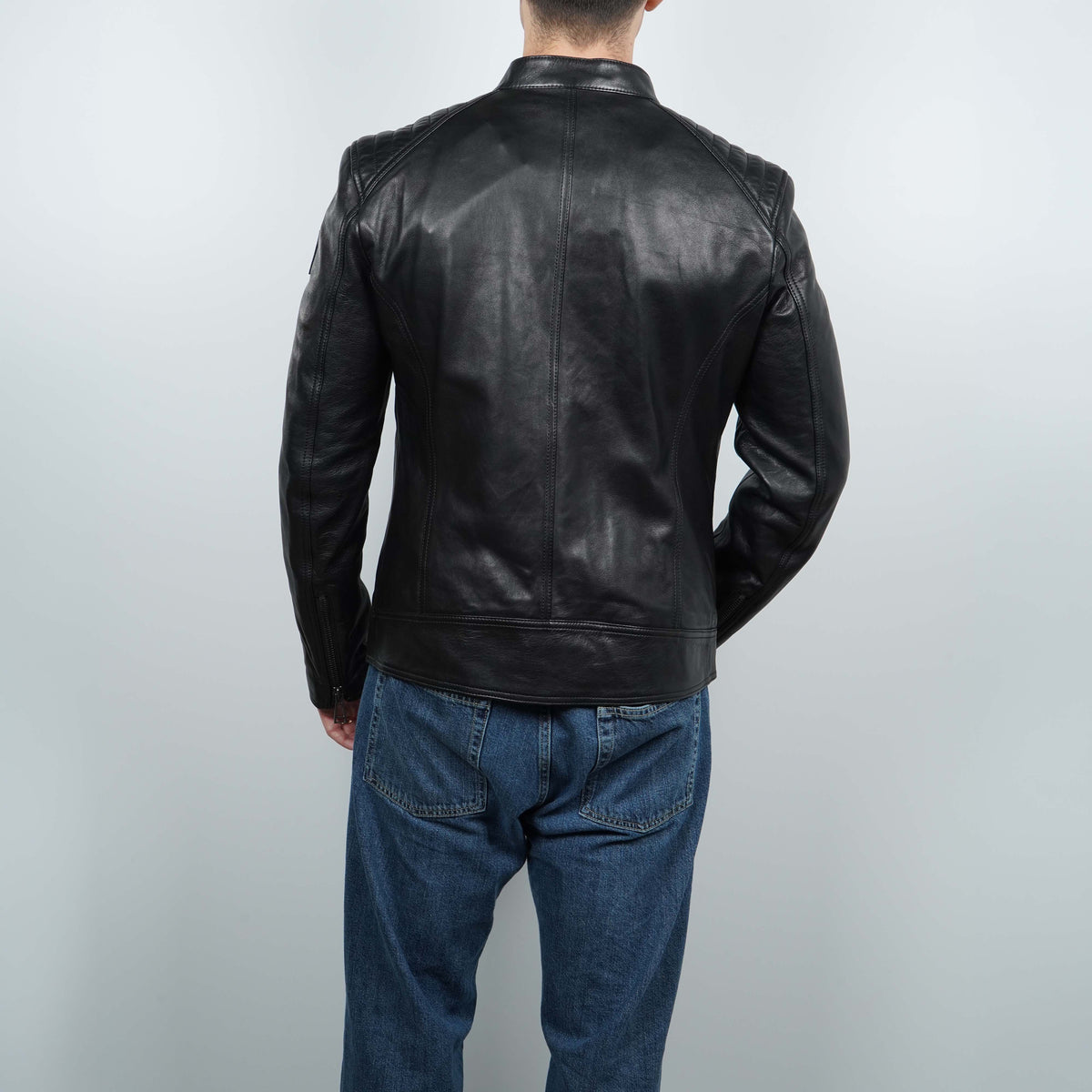 Giacca Belstaff V Racer 100038 Nera in Pelle