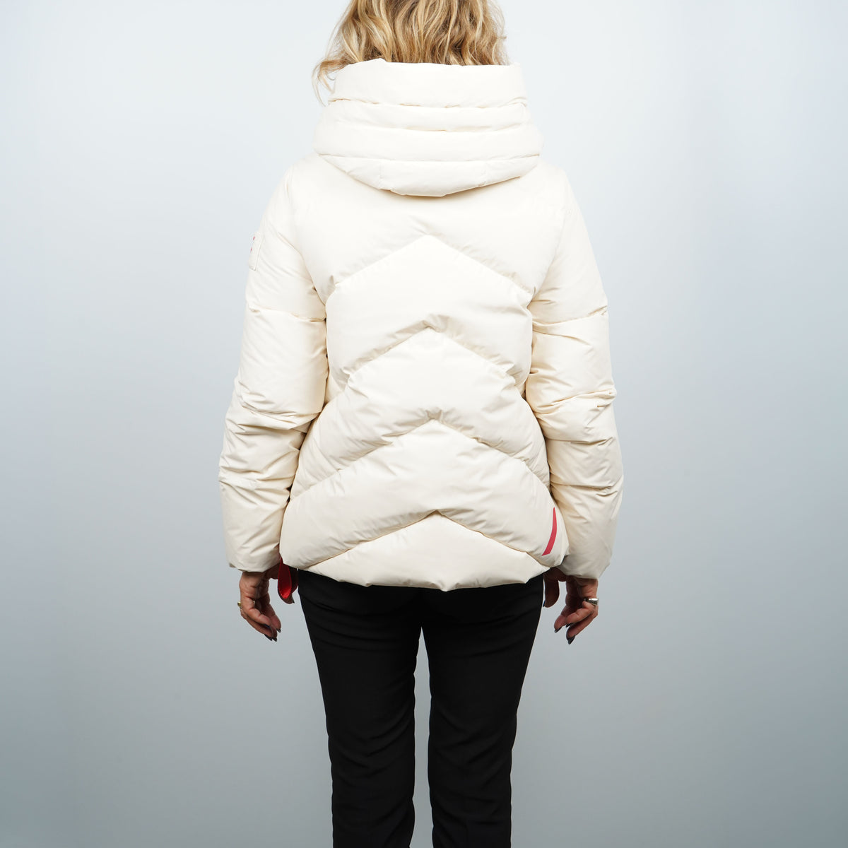 Piumino Corto After Label Helsinki N7864 020 Panna Oversize