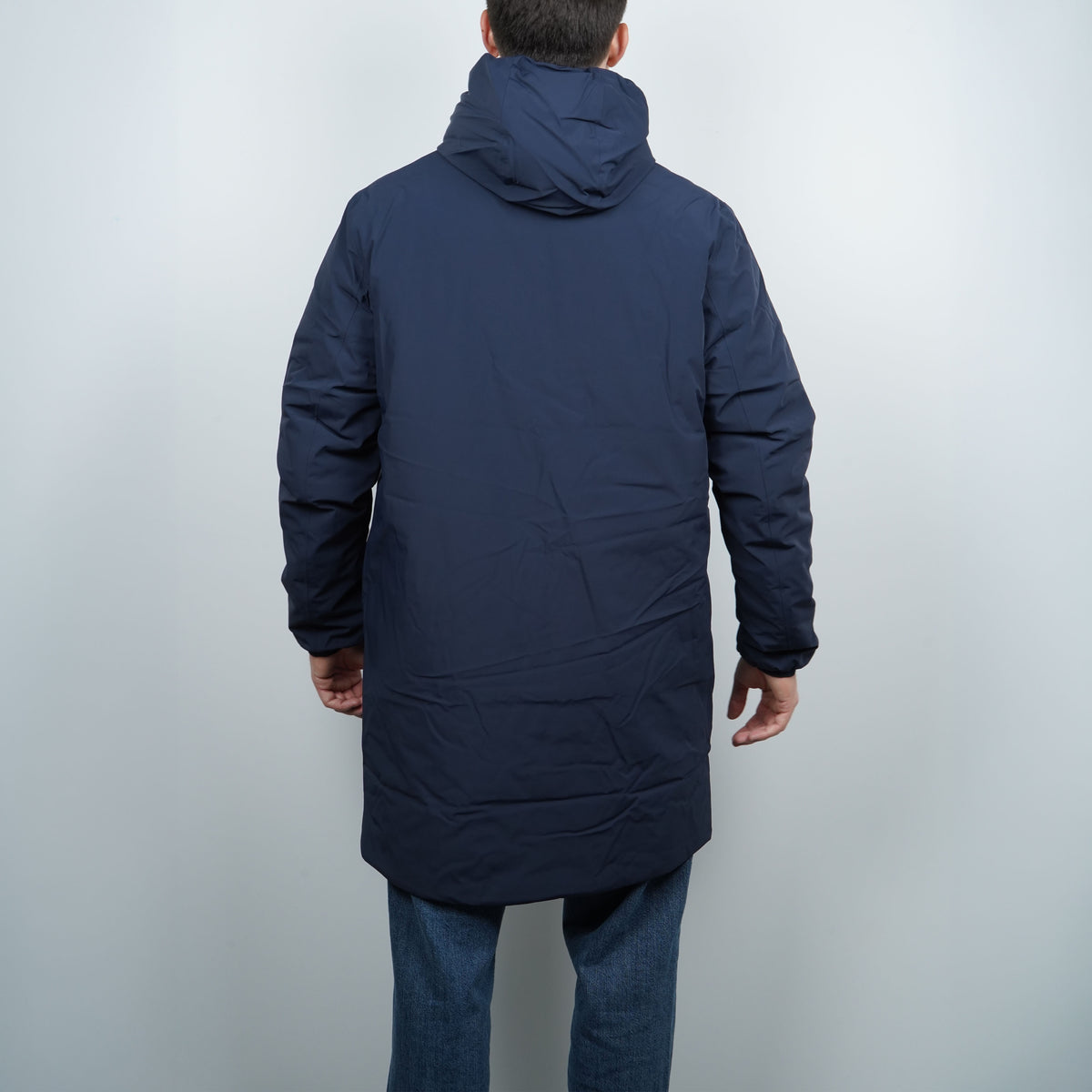 Giubbotto Lungo Kway Jacob ST Warm Double k6128ww D0V Blu Navy e Beige Khaki