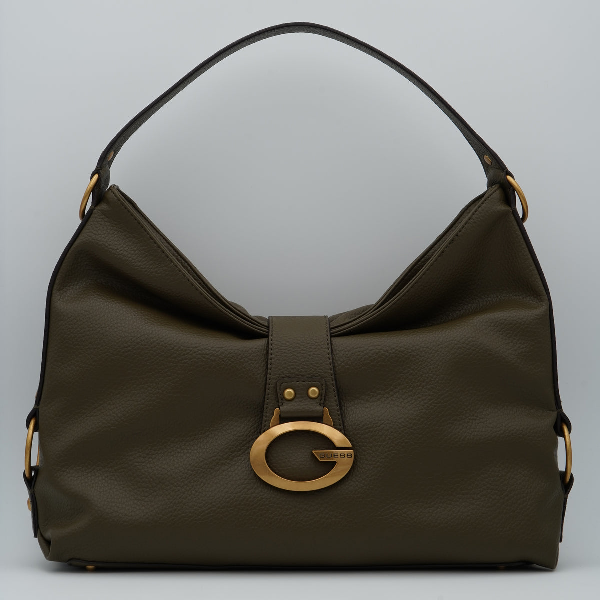 Borsa a Spalla Guess Camden HWBB9308020 Olive Verde Oliva con Logo G Dorato