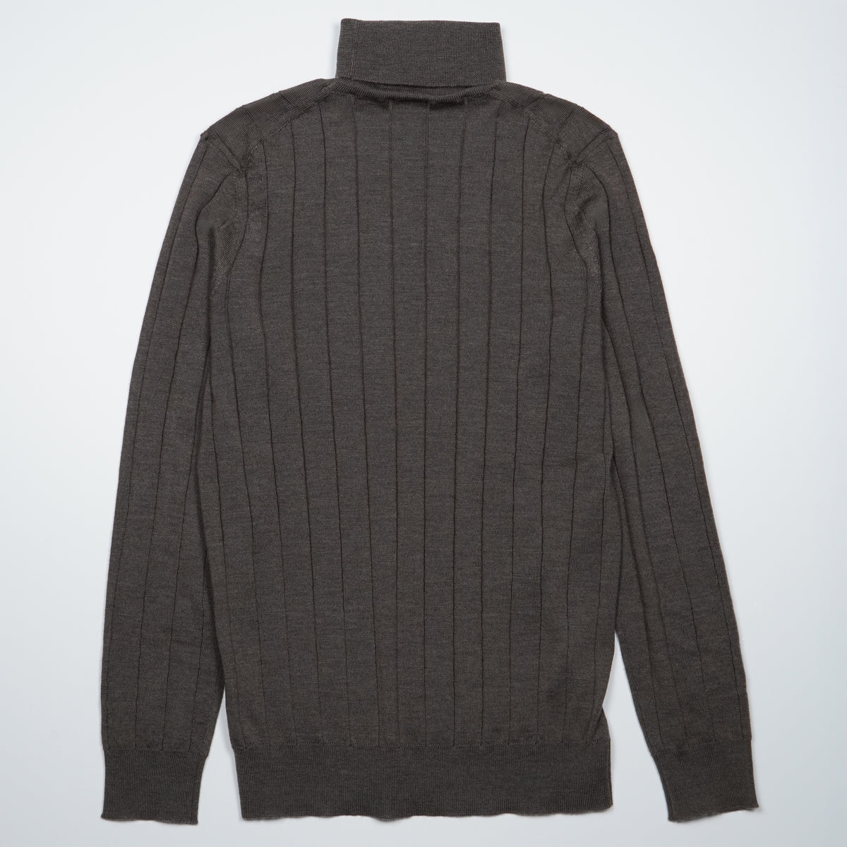 Maglione Dolcevita a Coste Kangra W7K4006BIS-00042 Grigio Tortora Scuro