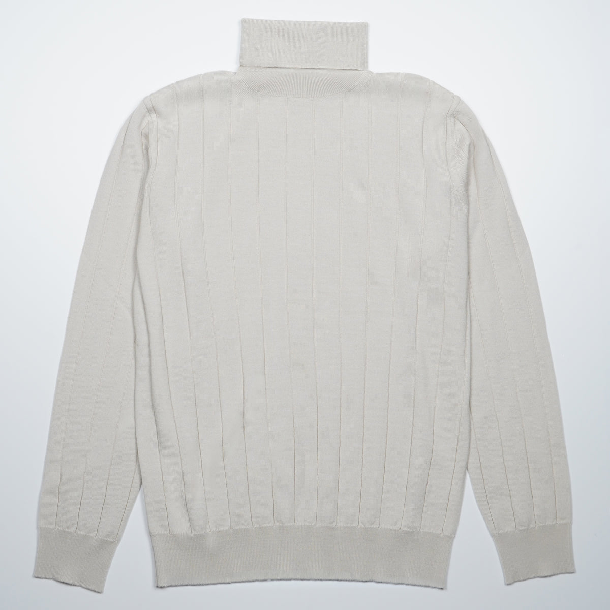 Maglione Dolcevita a Coste Kangra W7K4006BIS-00824 Bianco Panna