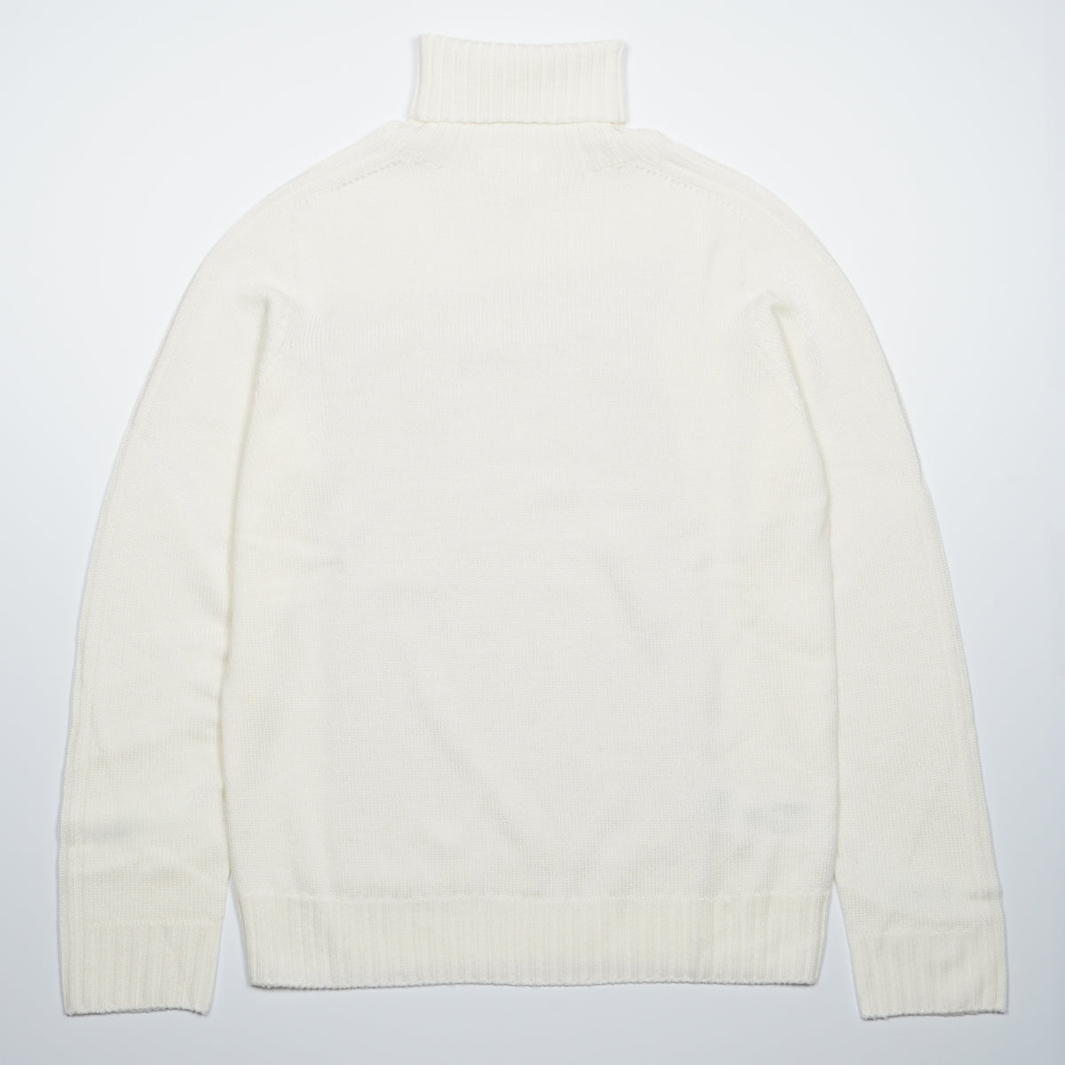 Dolcevita Dondup M00856U 002 Bianco Avorio in Pura Lana con Collo Alto, Maniche Lunghe e Finiture a Costine