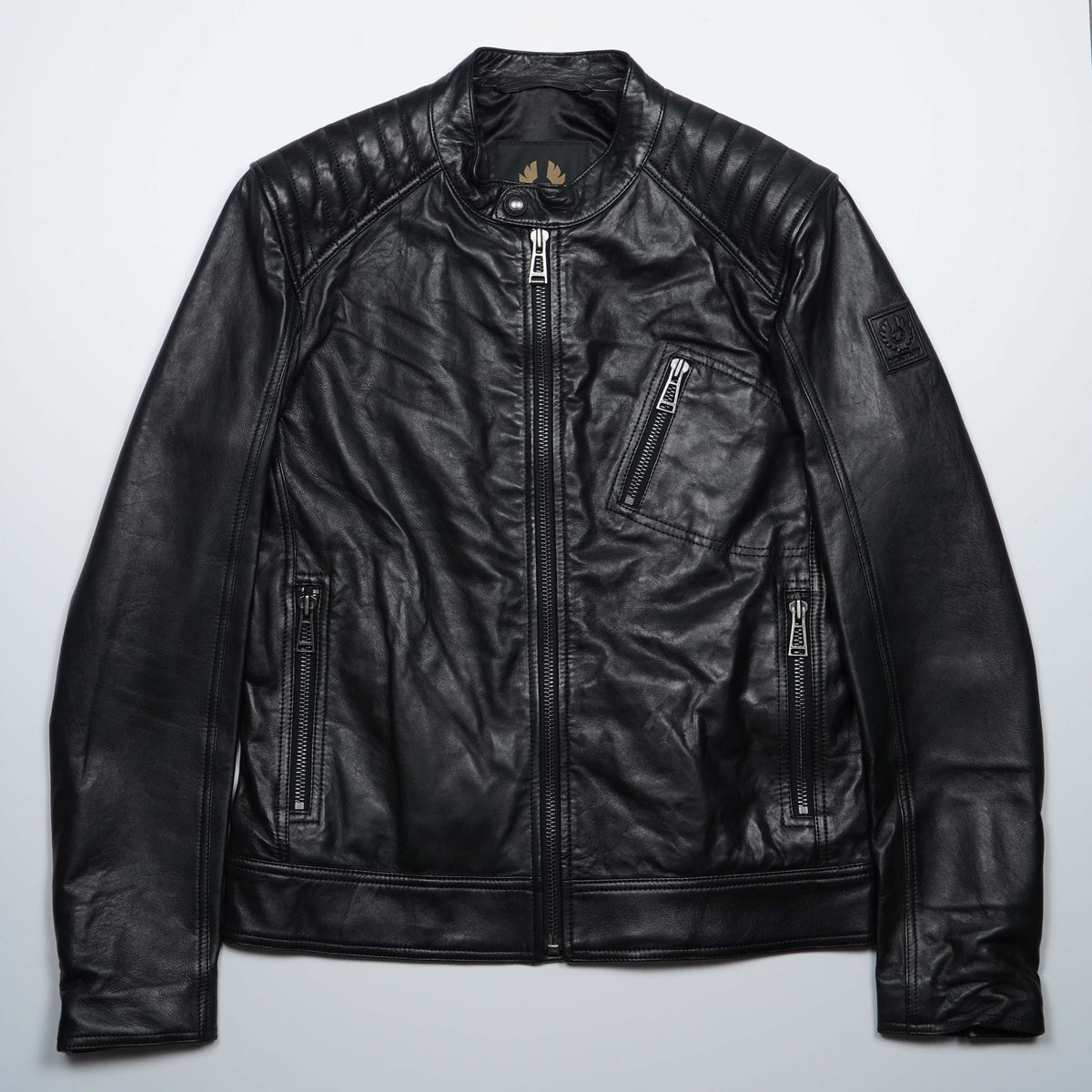 Giacca Belstaff V Racer 100038 Nera in Pelle